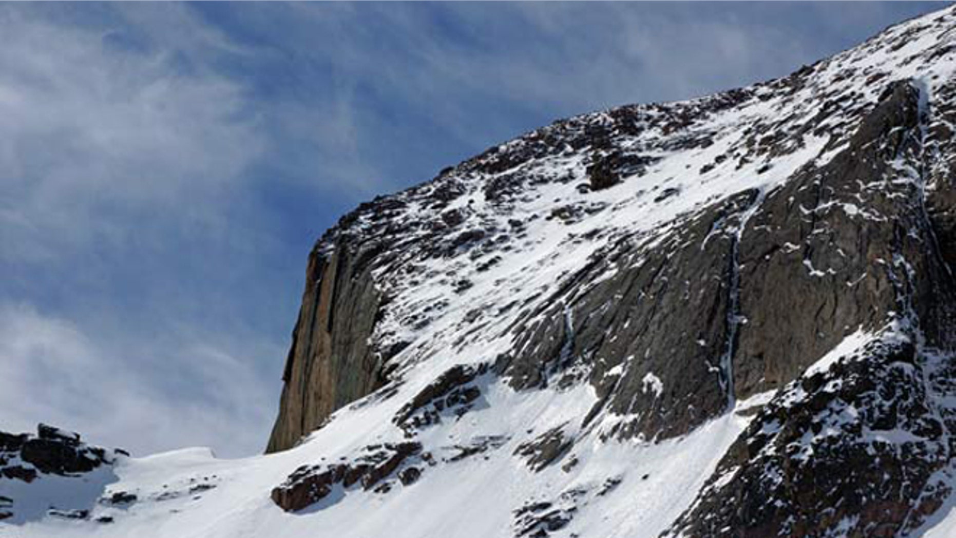 North Face of Longs Peak, May 2016 (National Park Service)