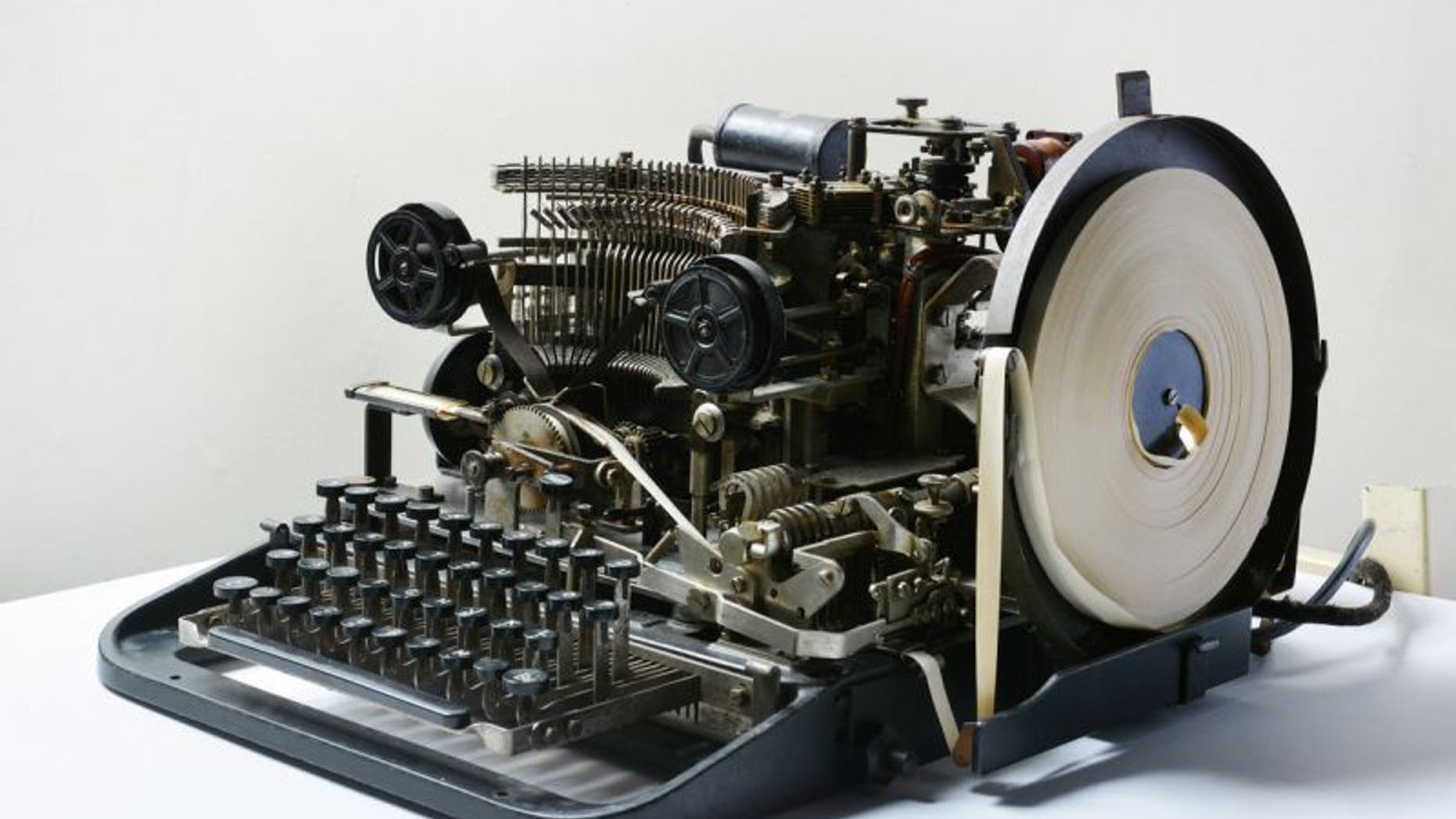 Lorenz teleprinter (The National Museum of Computing).