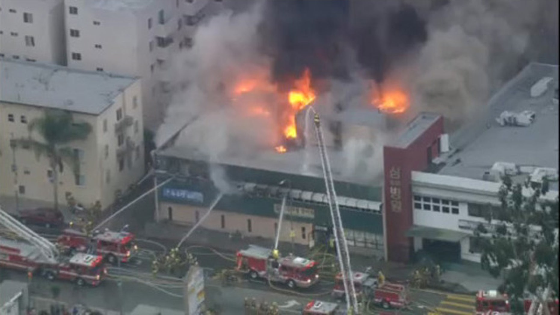 June 13, 2016: Firefighters respond to a deadly fire in the Westlake section of Los Angeles.