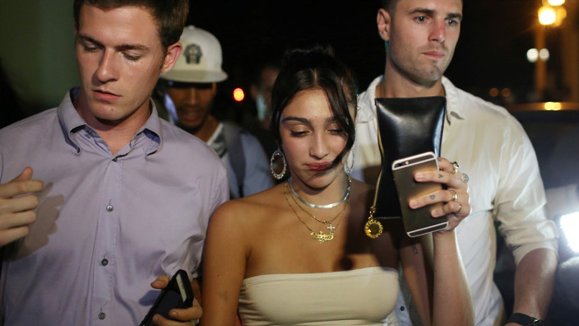 Madonna's daughter Lourdes Leon (seen here in Cuba) was spotted at a stripper-filled Pornhub party during NY Fashion Week.