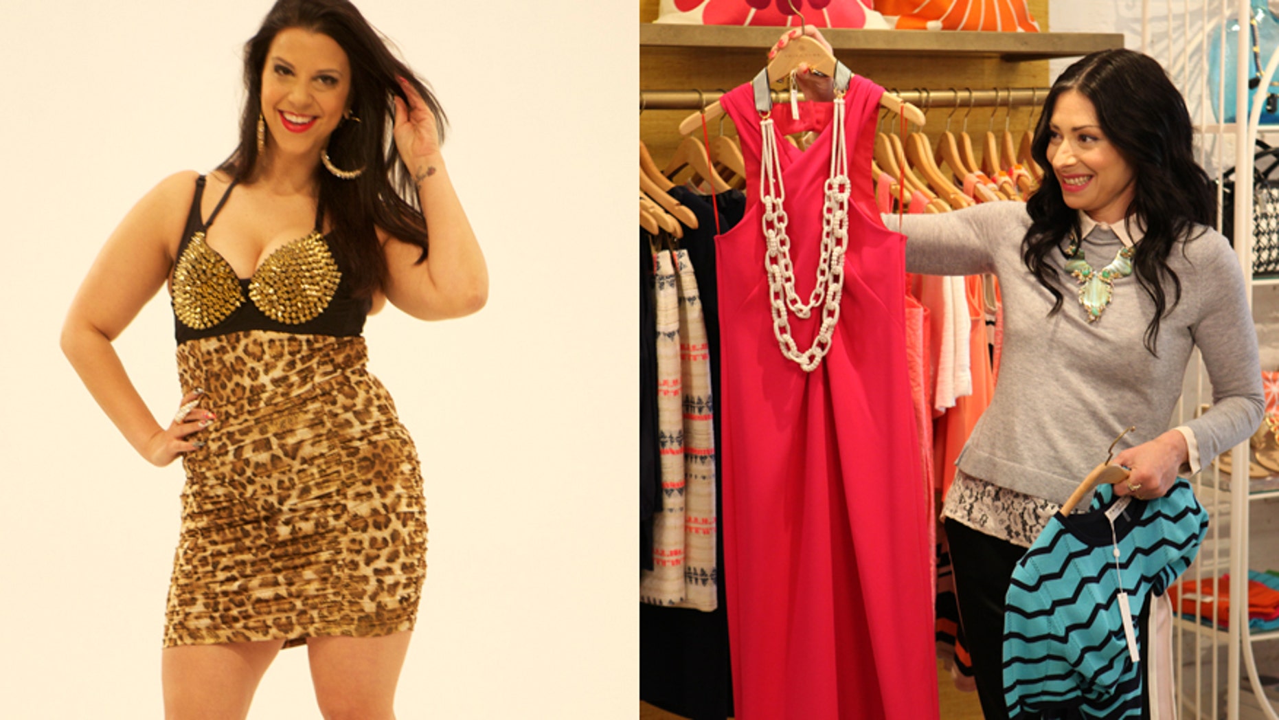 Lori, left, gets style help from Stacy London on "Love, Lust or Run."