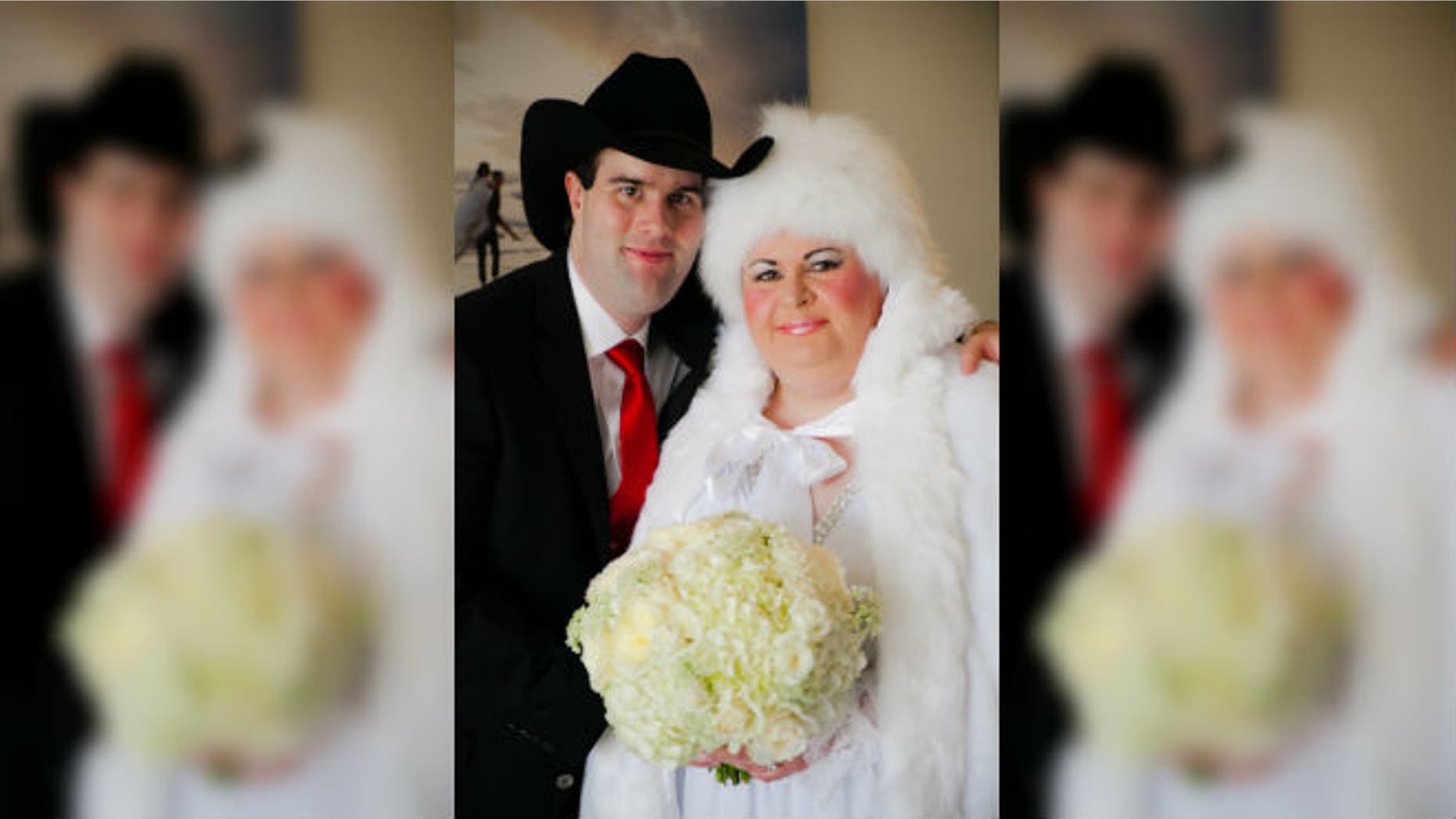 Abraham Talmage Nielsen and Anita Lesko on their wedding day. (image: Kristina Bant Jenkins)