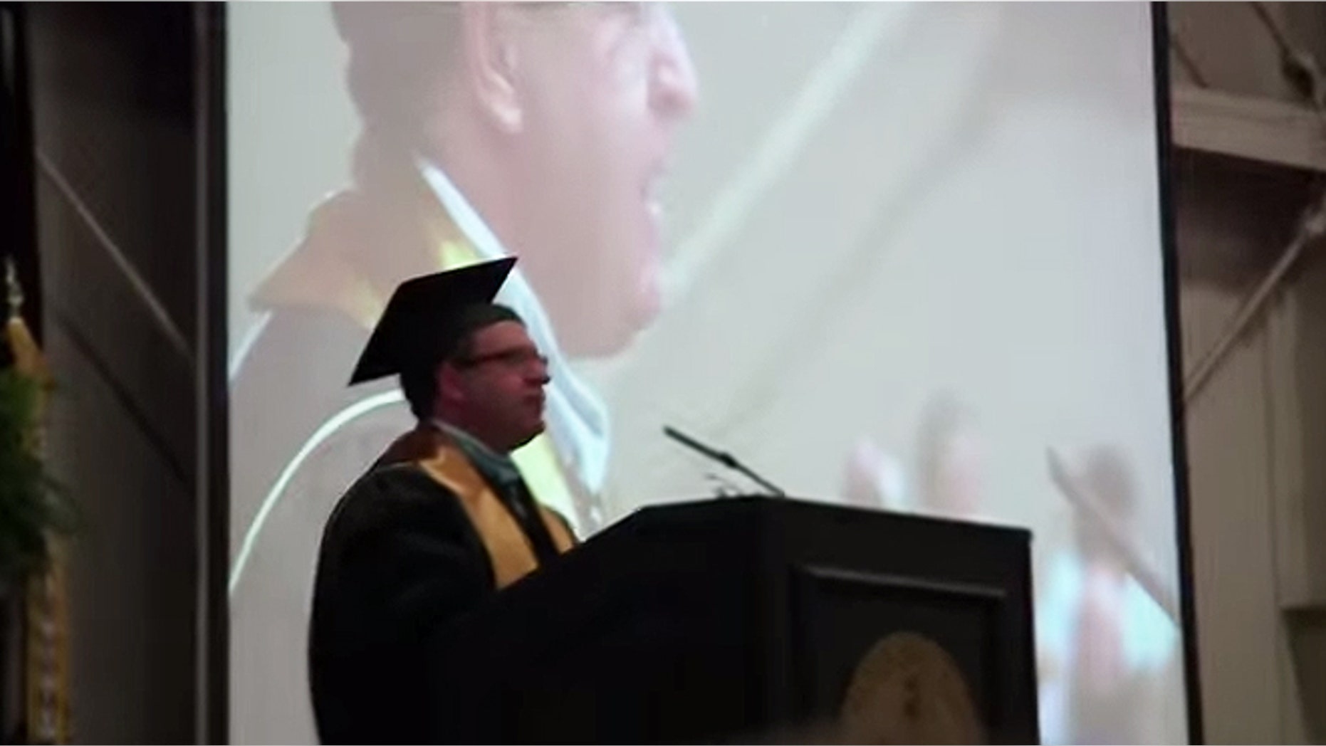Lebanon High School Principal Kevin Lowery reminded graduates last month that the nation’s motto of “In God We Trust” can be found on U.S. currency and in Francis Scott Key’s 1814 version of “The Star-Spangled Banner.” Lowery also noted during the May 23 commencement that even though “God is reflected in the very fabric” of the nation, it would be inappropriate and even illegal to mention God or say a prayer at the ceremony. (YouTube)