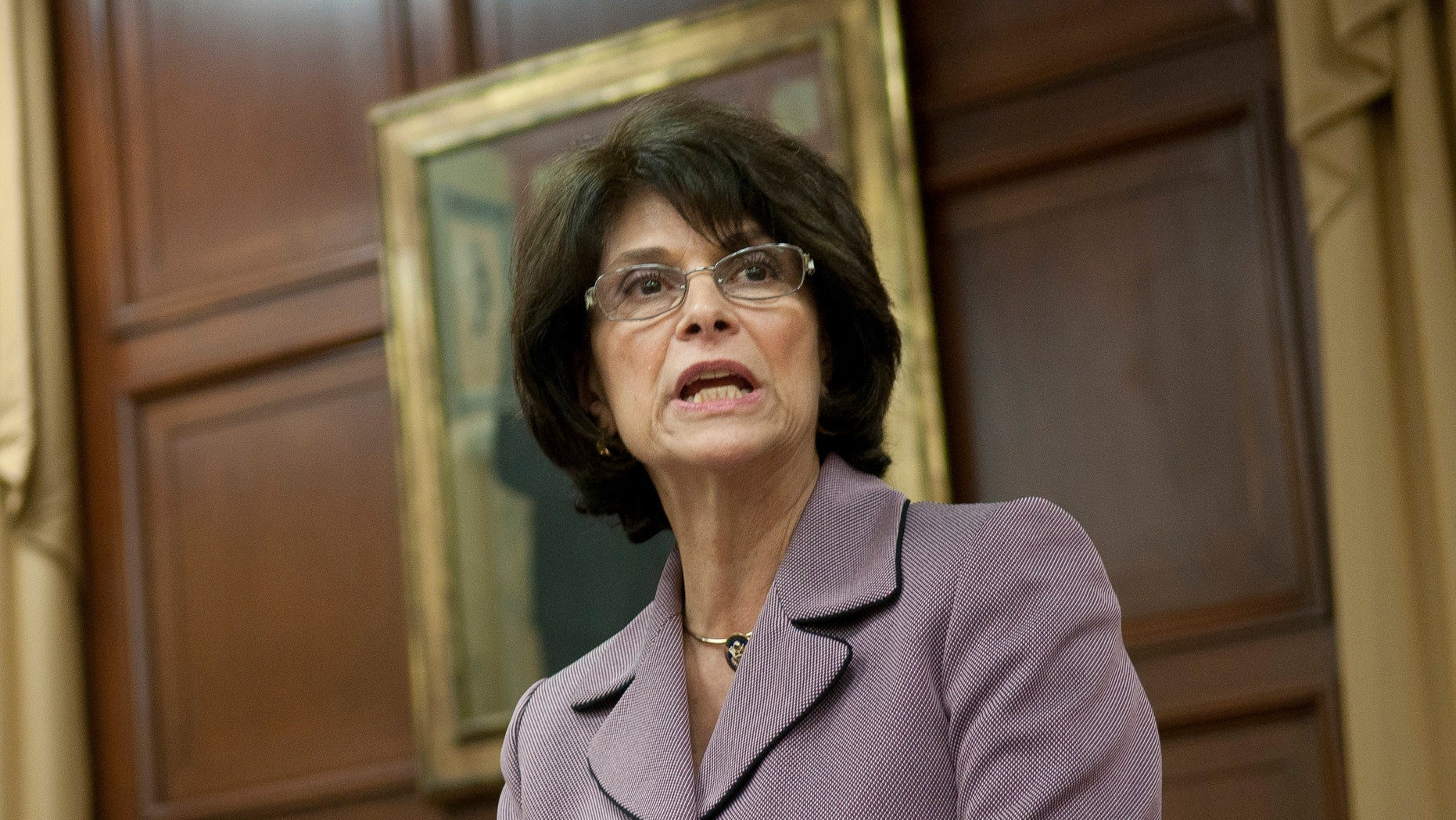 WASHINGTON - SEPTEMBER 15: Lucille Roybal-Allard speaks during "The Harvest" screening at the Rayburn House Office Building on September 15, 2010 in Washington, United States. (Photo by Kris Connor/Getty Images) *** Local Caption *** Lucille Roybal-Allard
