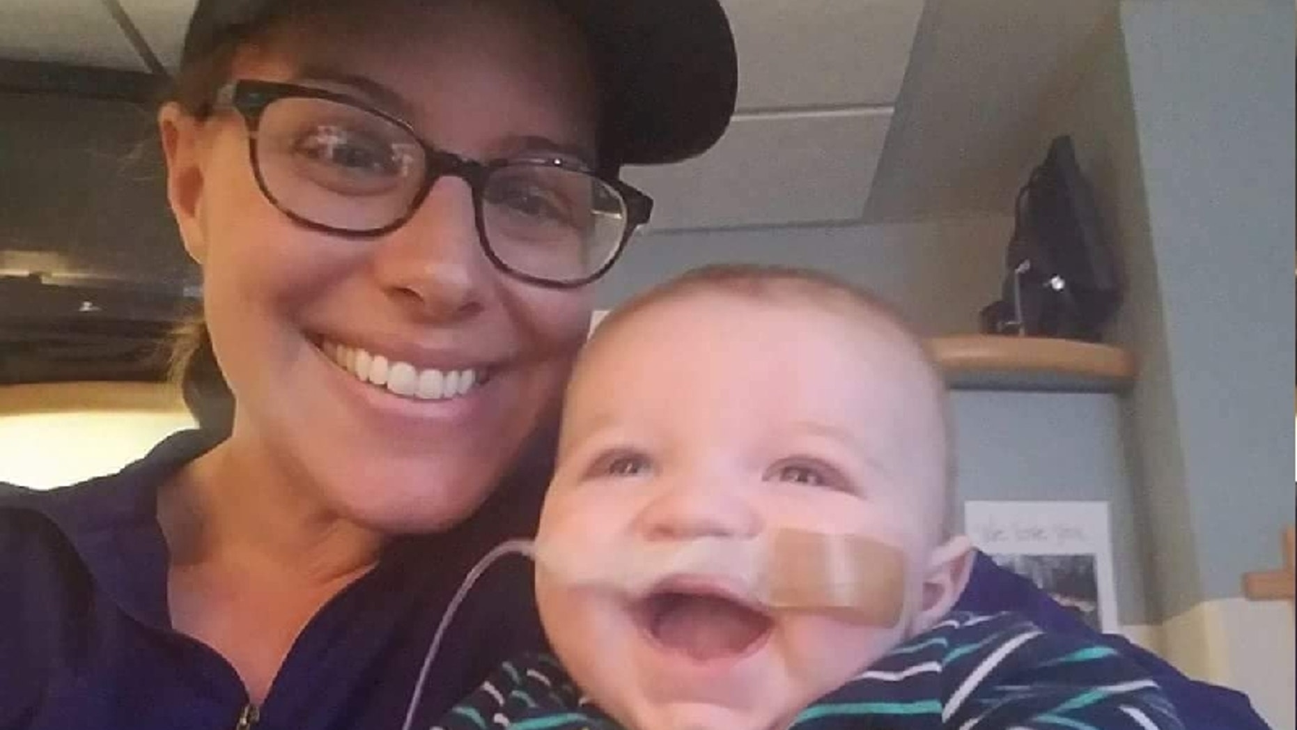 Doctors discovered two brain tumors in Lucy's MRI a day after she gave birth to George.