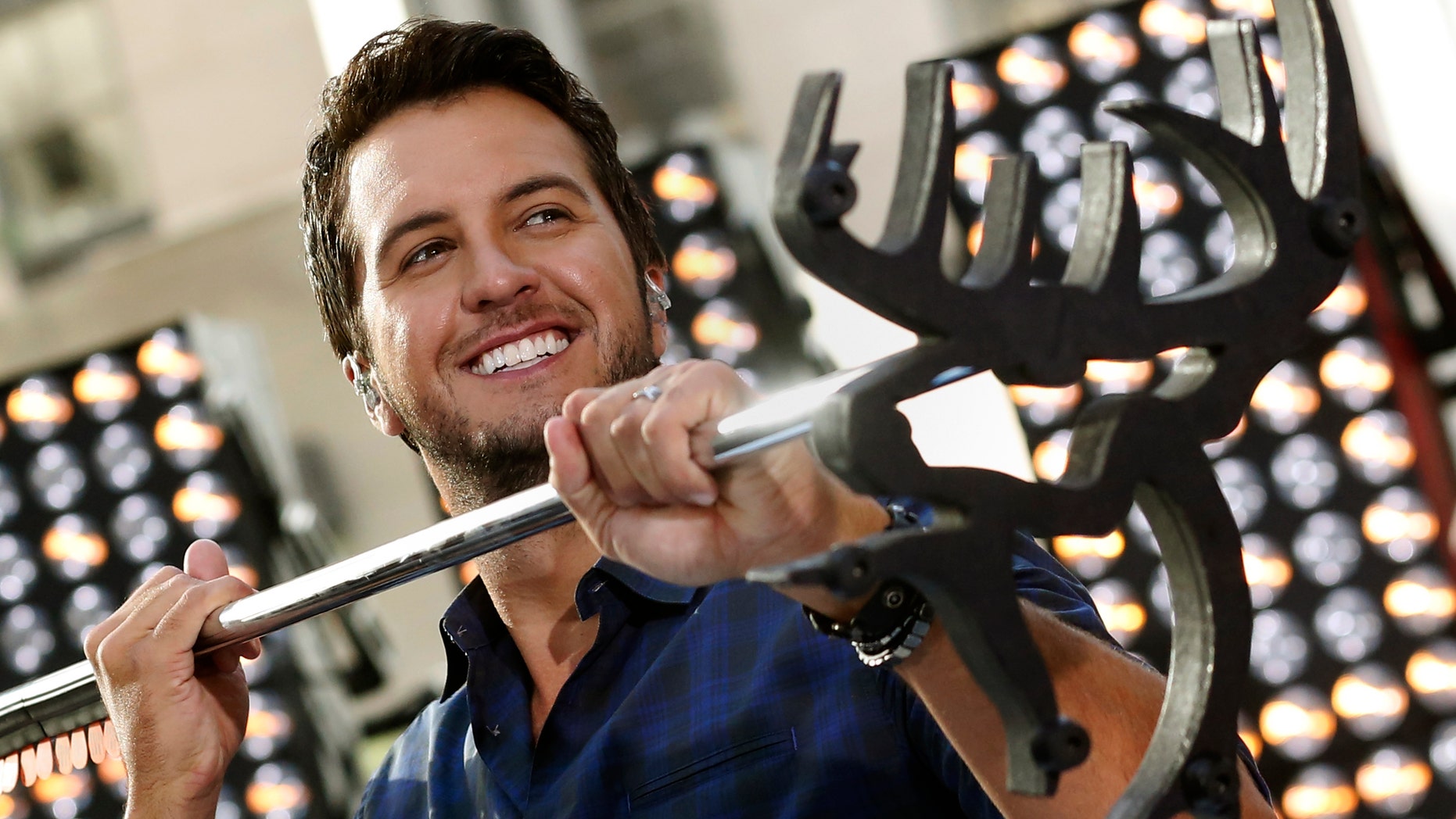 August 16, 2013.Singer Luke Bryan performs on the "Today" show in New York.