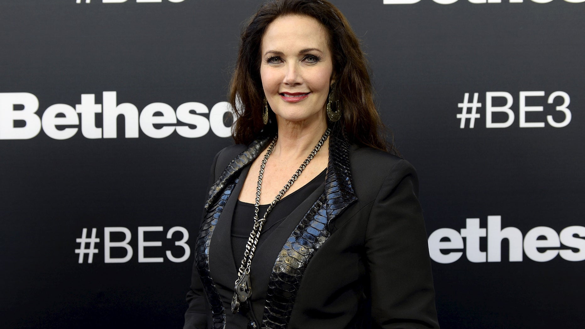 Lynda Carter at the opening of the Electronic Entertainment Expo in 2015.