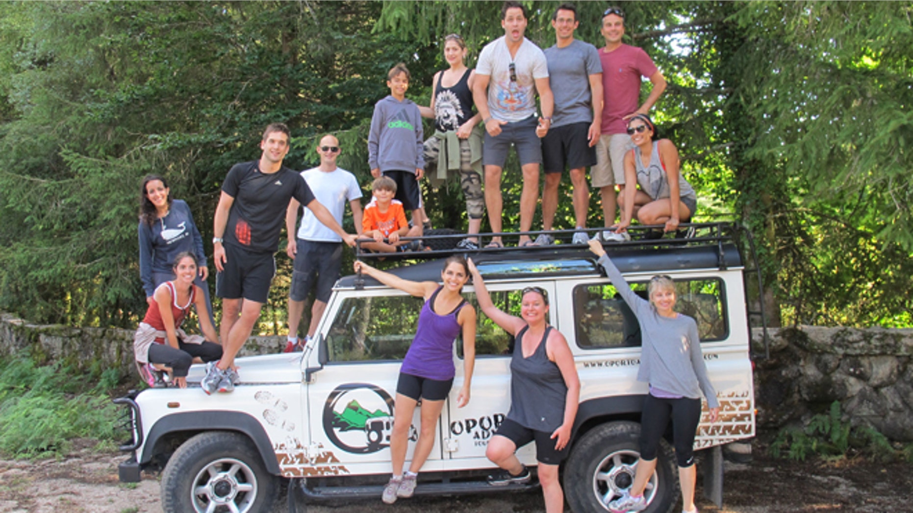 Fox Business Network reporter Diane Macedo and her husband Thomas Morgan with their friends in Portugal's Peneda-Gerês National Park.