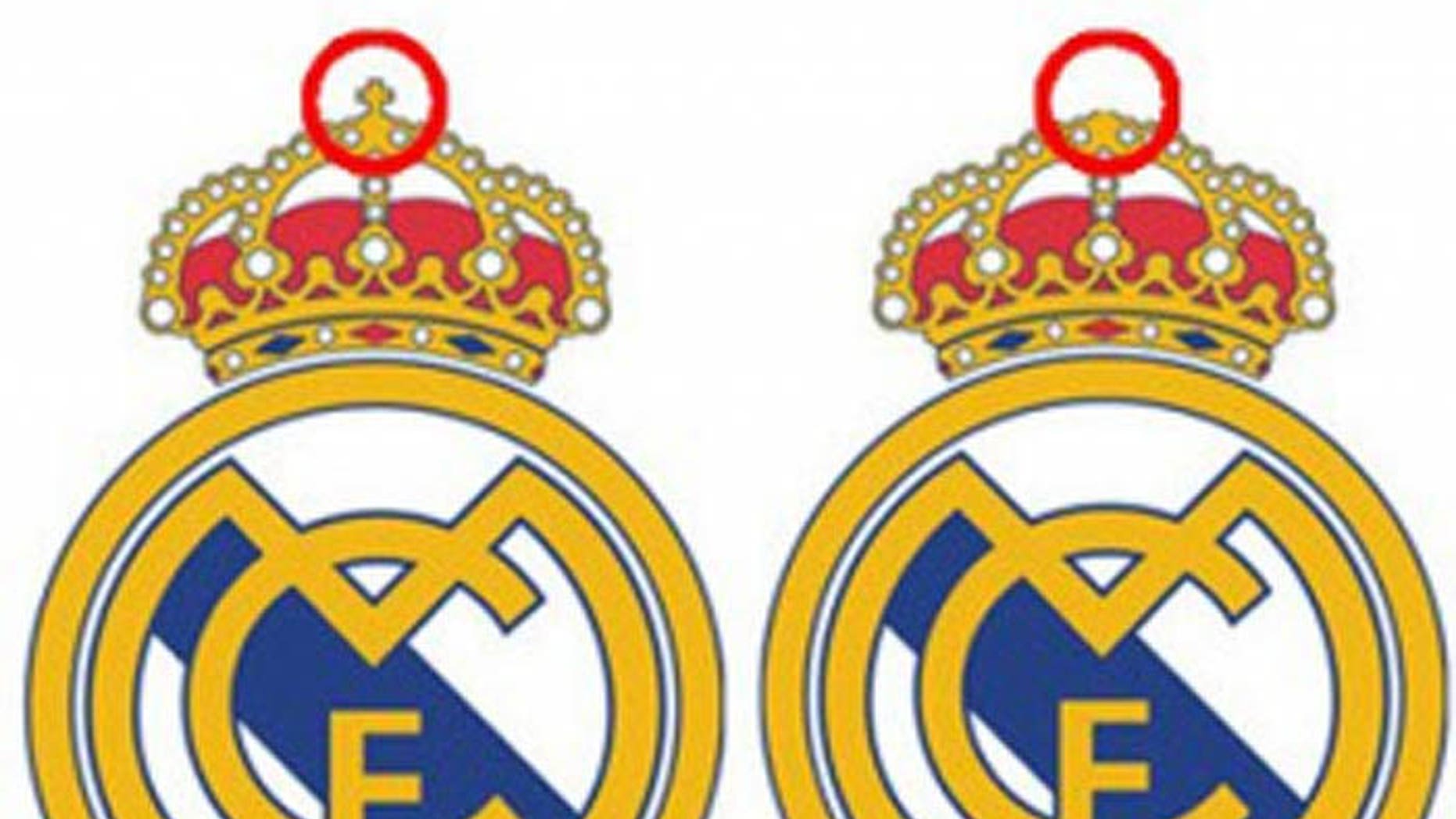 Soccer giant Real Madrid unveiled a new logo for its partnership with a UAE bank - one without the cross.