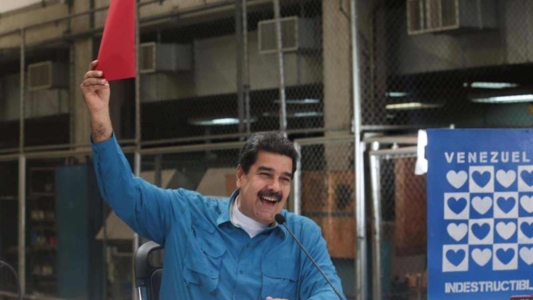 President Maduro during an official event on May 21, 2017, in Caracas.