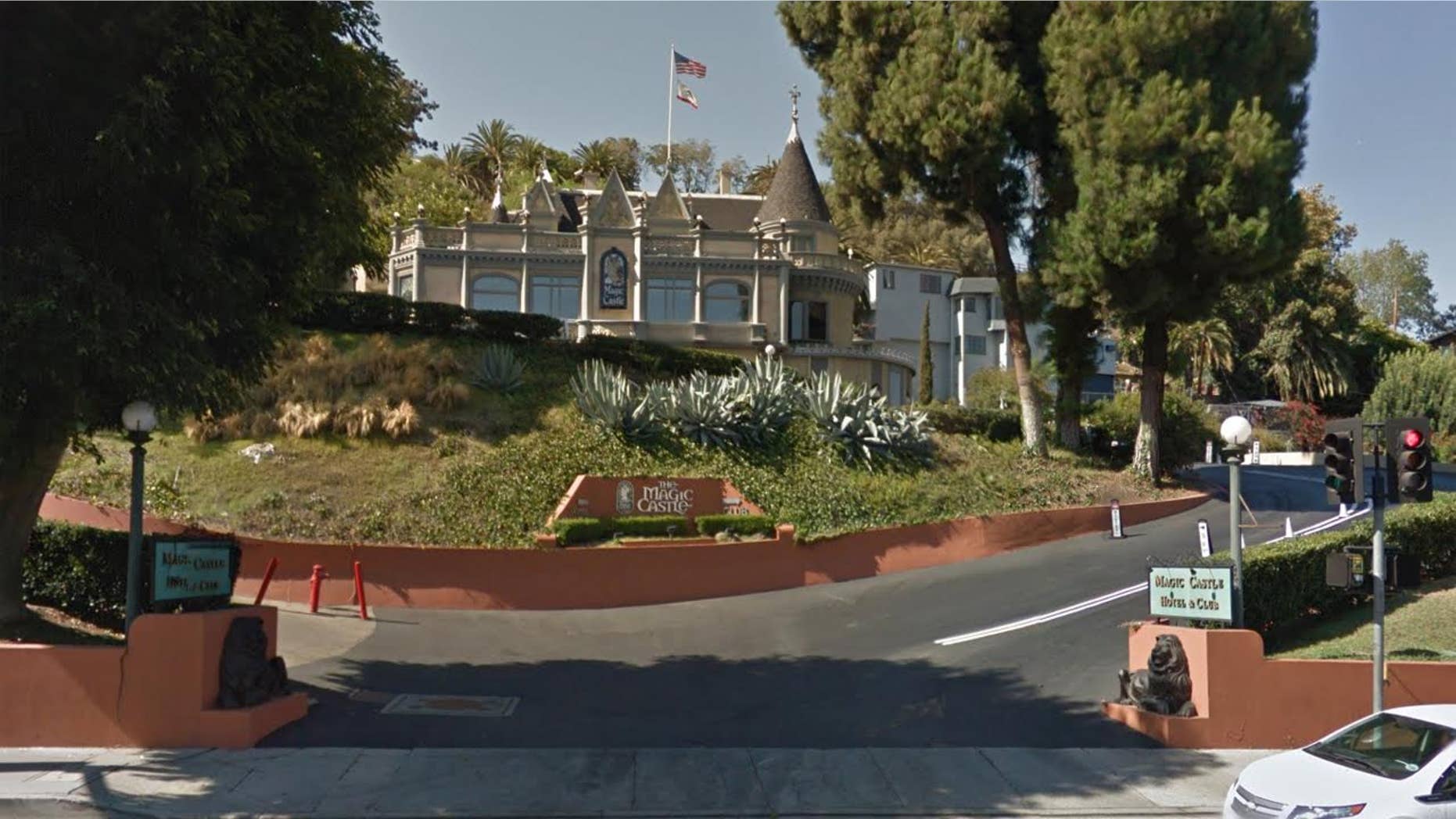 Exterior of Hollywood's Magic Castle where magician Daryl Easton accidentally hanged himself.