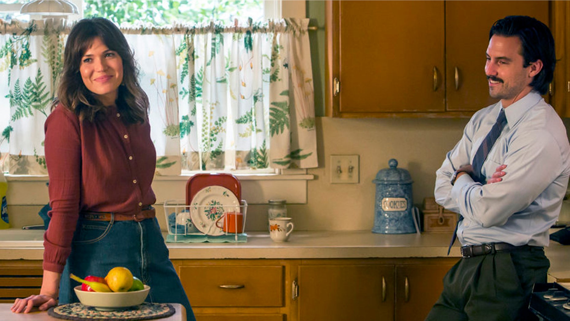 Mandy Moore and Milo Ventimiglia on "This Is Us"