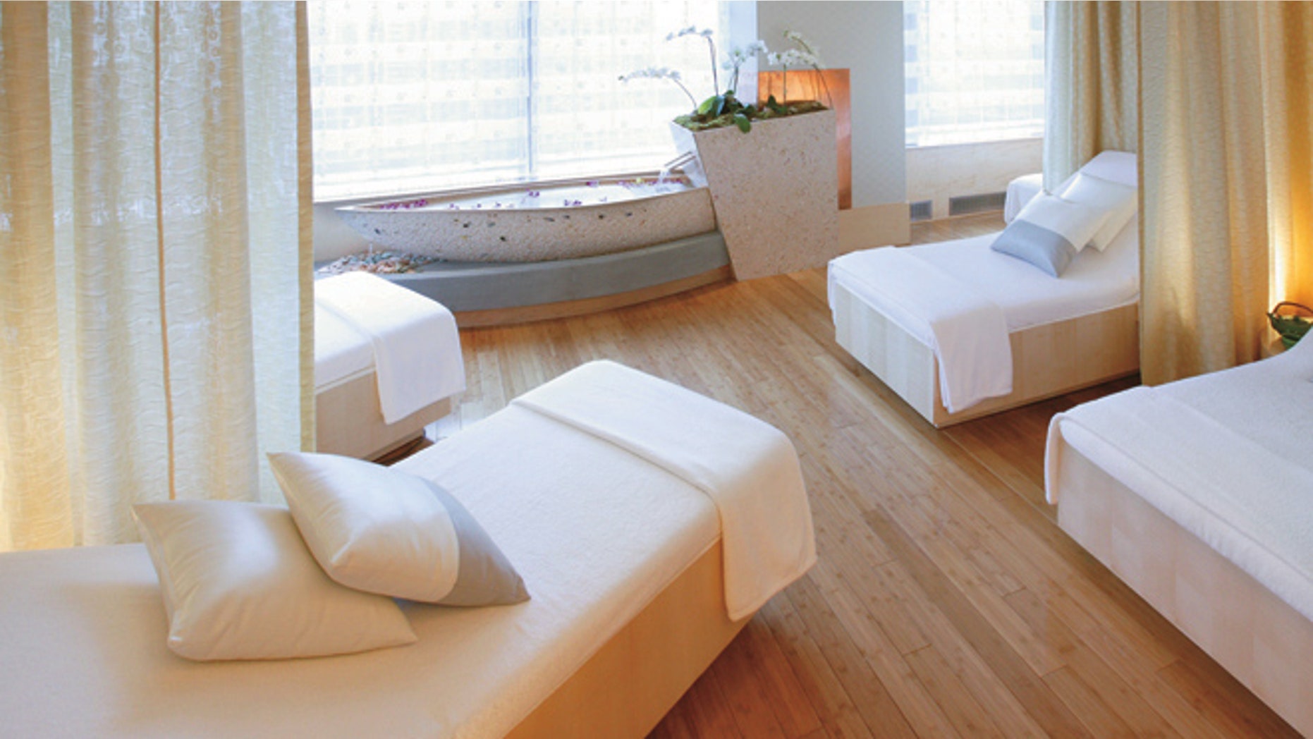 The Spa Relaxation Room at the Mandarin Oriental New York