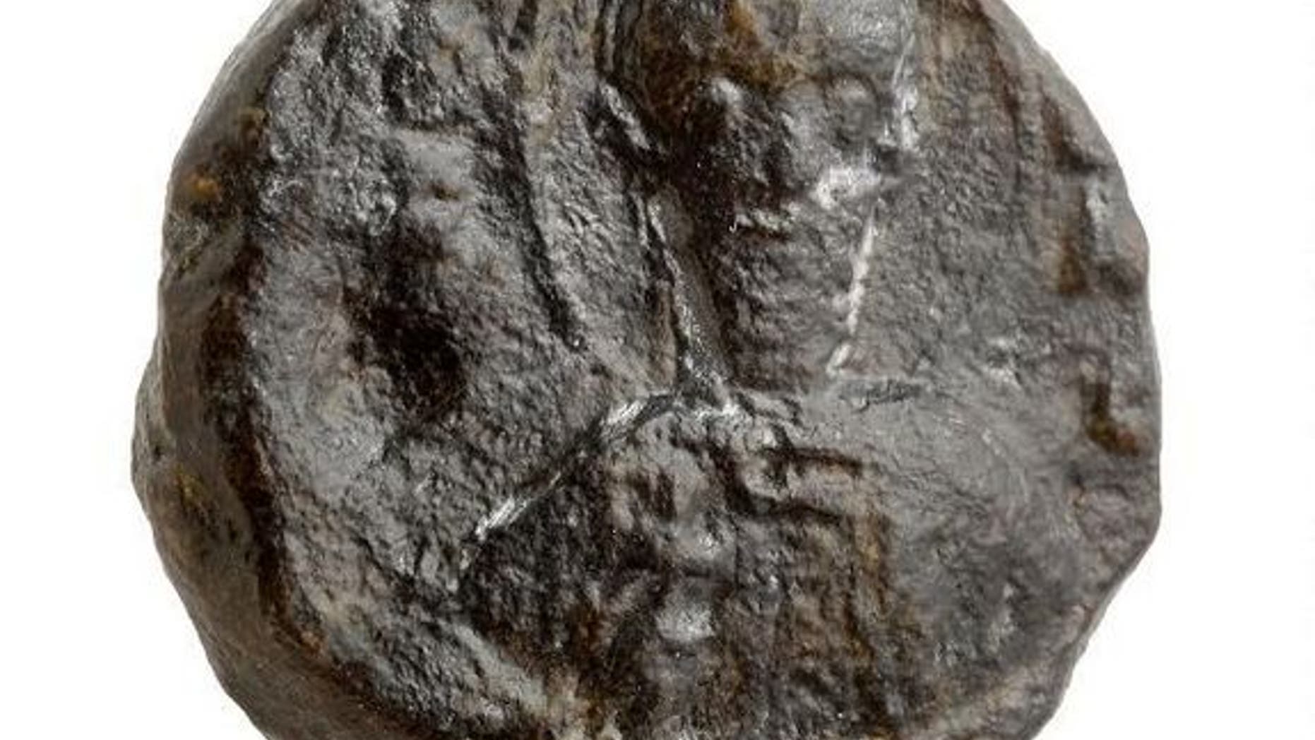 The seal bears the image of the bearded Saint Sabas (also known as Mar Saba) holding a cross.