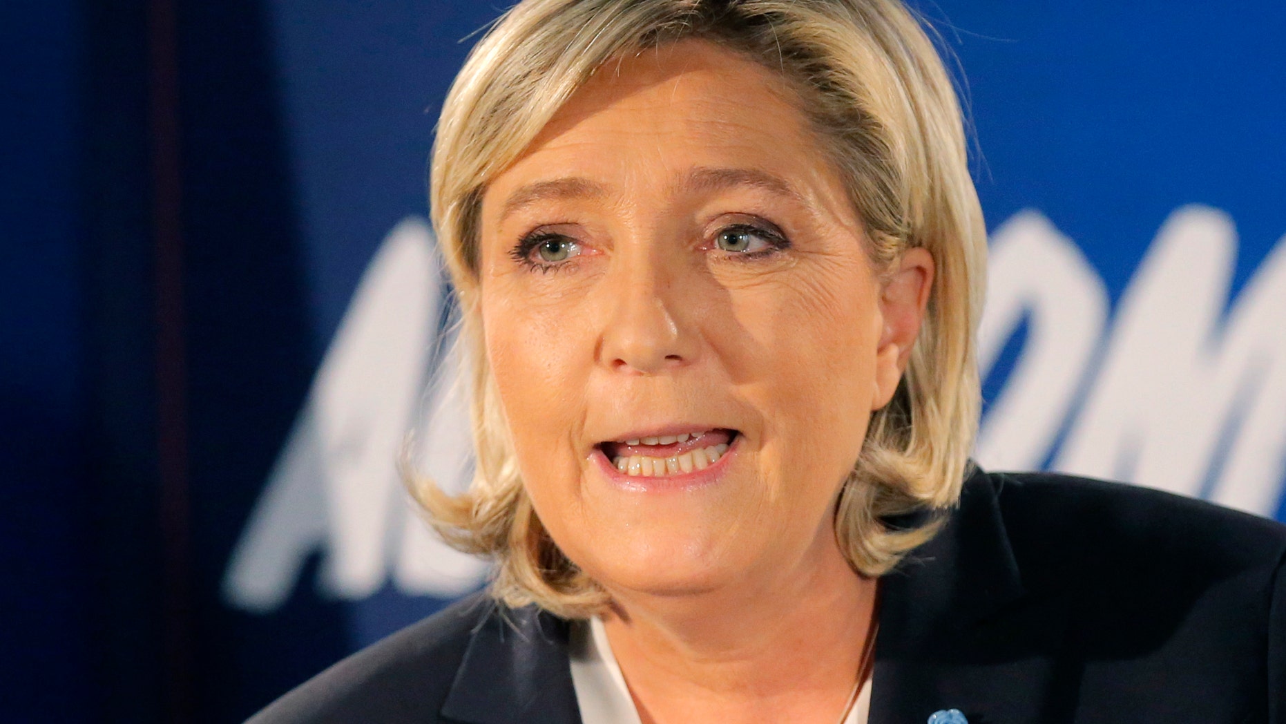 Far-right leader and candidate for next spring presidential elections Marine le Pen.