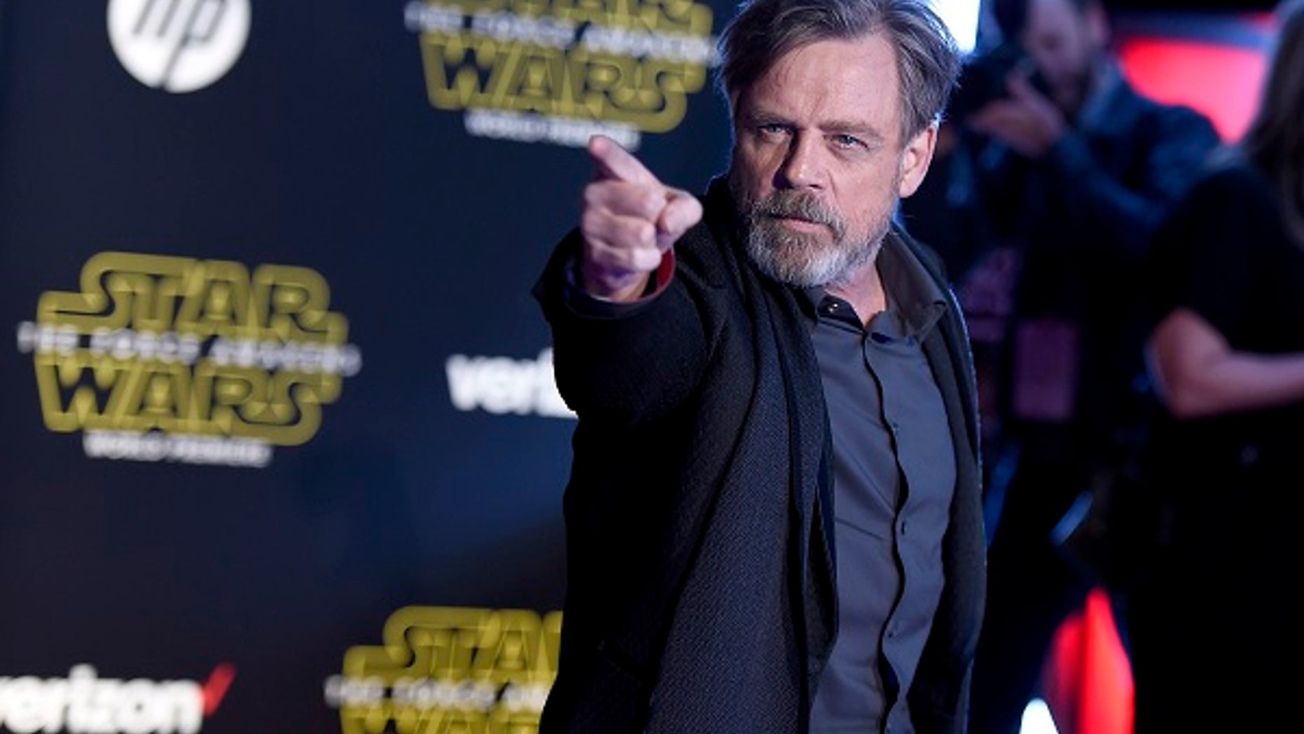 "Star Wars: The Force Awakens" director said Mark Hamill "was not particularly happy" with how small his role was in the 2015 film.