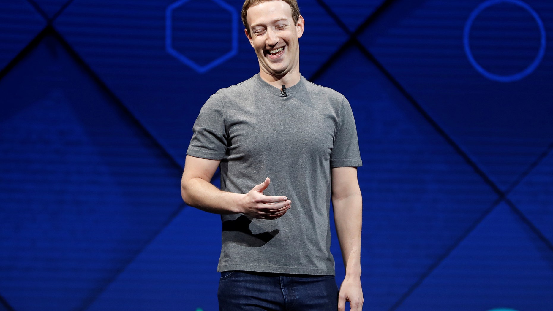 File photo: Facebook Founder and CEO Mark Zuckerberg speaks on stage during the annual Facebook F8 developers conference in San Jose, California, U.S., April 18, 2017. (REUTERS/Stephen Lam)