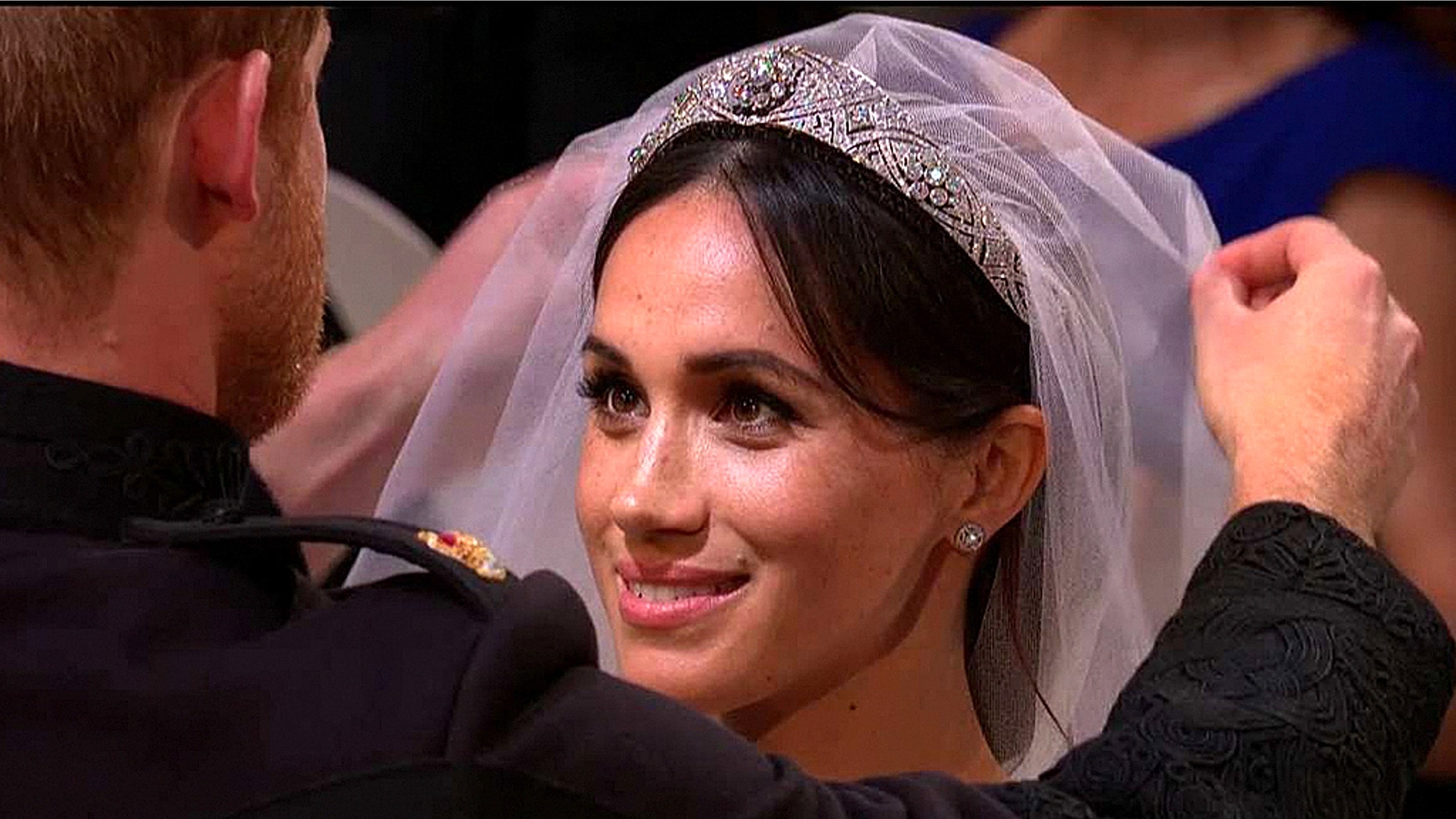 Meghan Markle's wedding tiara was lent to her by Queen Elizabeth II.