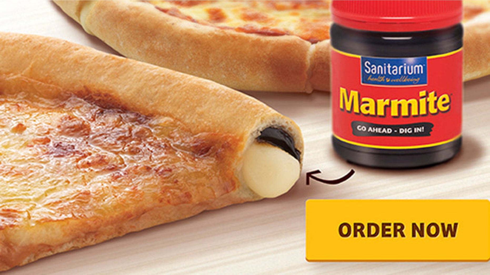 A Marmite stuffed crust is the latest Pizza Hut invention.