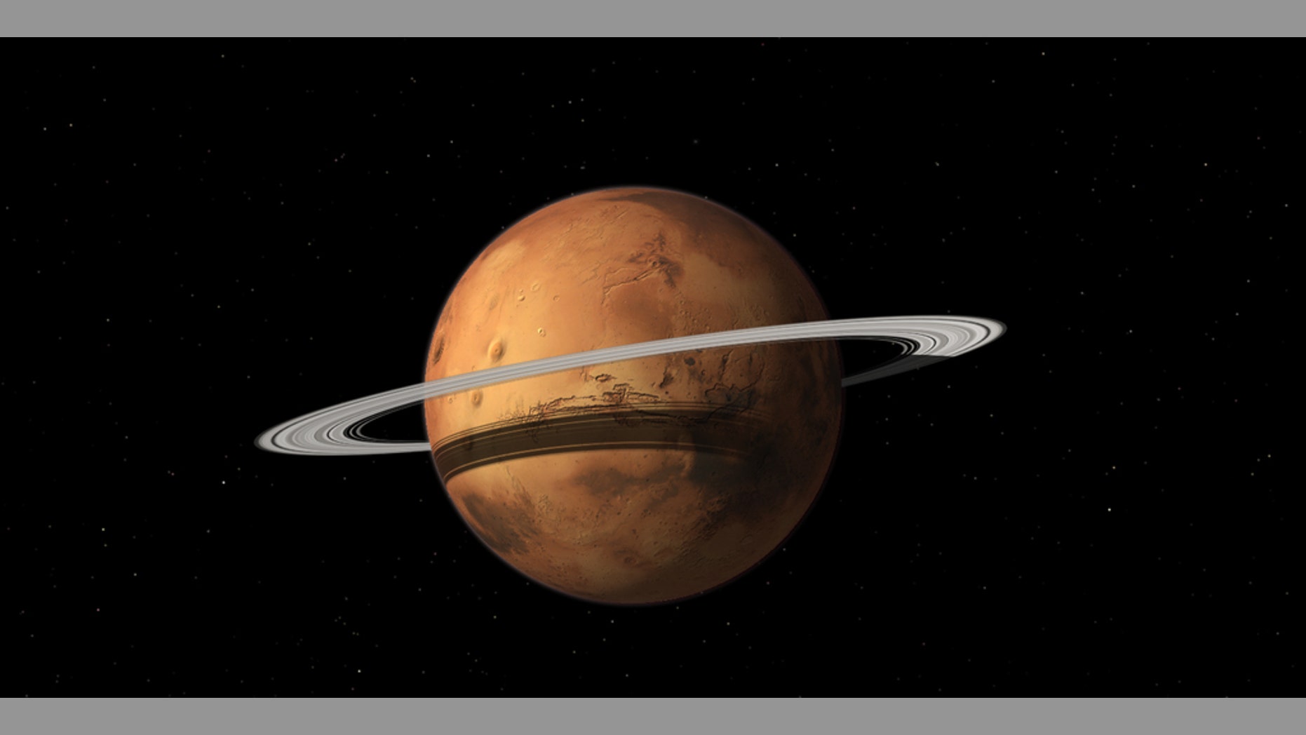 Re-add with new caption: Researchers think Mars' moon Phobos may someday reform into a ring around the rocky world. New work suggests that rocky planets with rings may be more common than previously thought, having been mistaken for another type of planet.