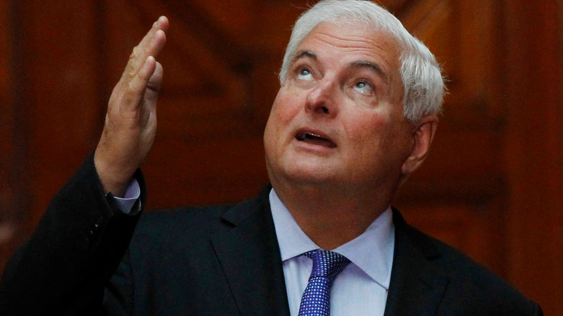 Former Panama's President Ricardo Martinelli in a March 2014 file photo.