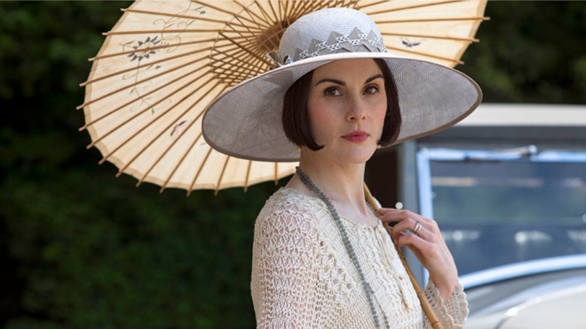 Michelle Dockery as Lady Mary in a scene from the final season of "Downton Abbey."