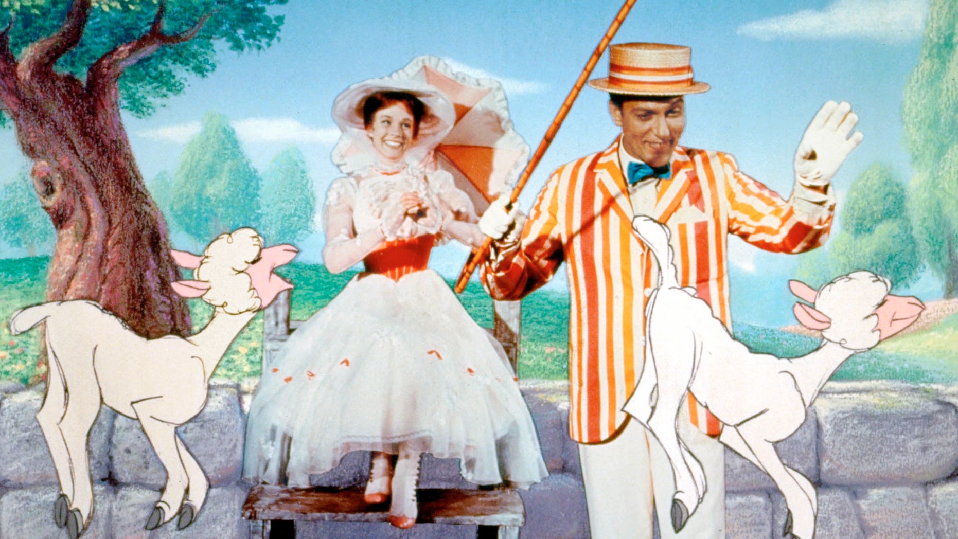 Julie Andrews and Dick Van Dyke in "Mary Poppins."