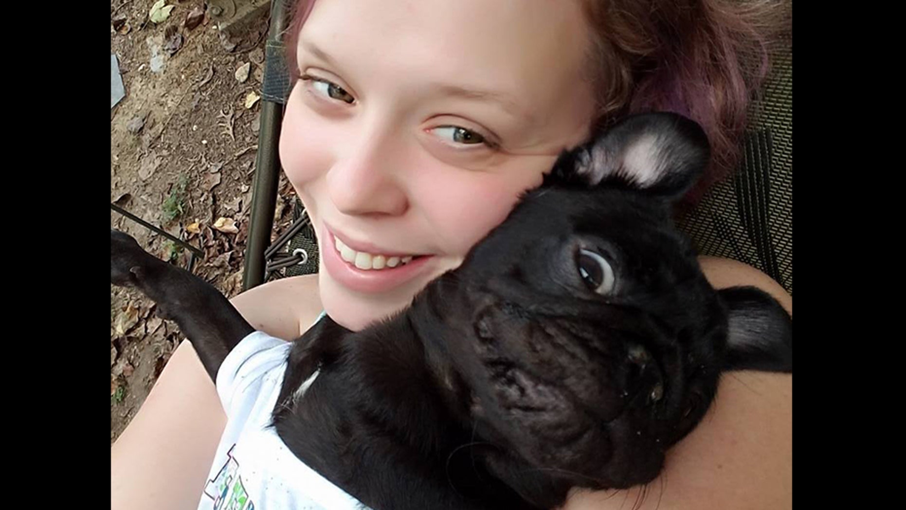 Katie Mason and her dog, Stella.