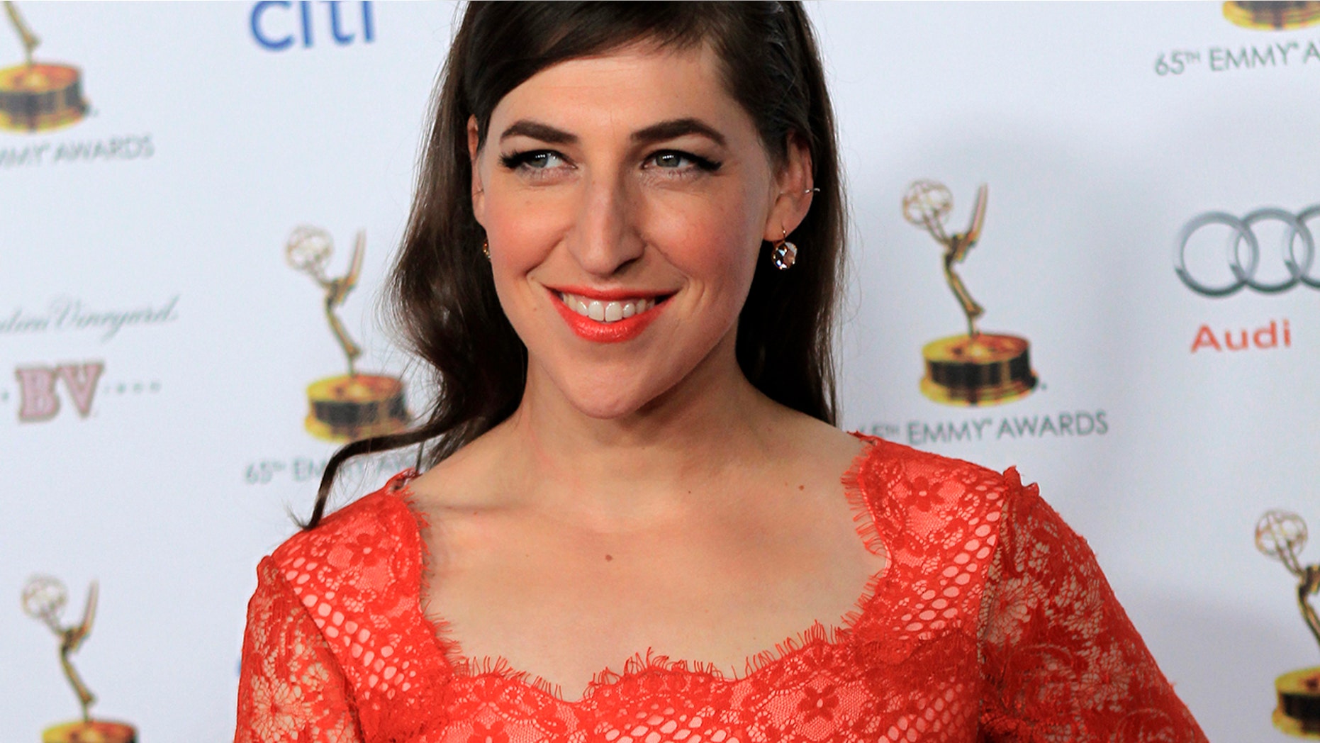 Actress Mayim Bialik arrives for the 65th Emmy Awards Performers Nominee Reception in West Hollywood, California September 20, 2013.