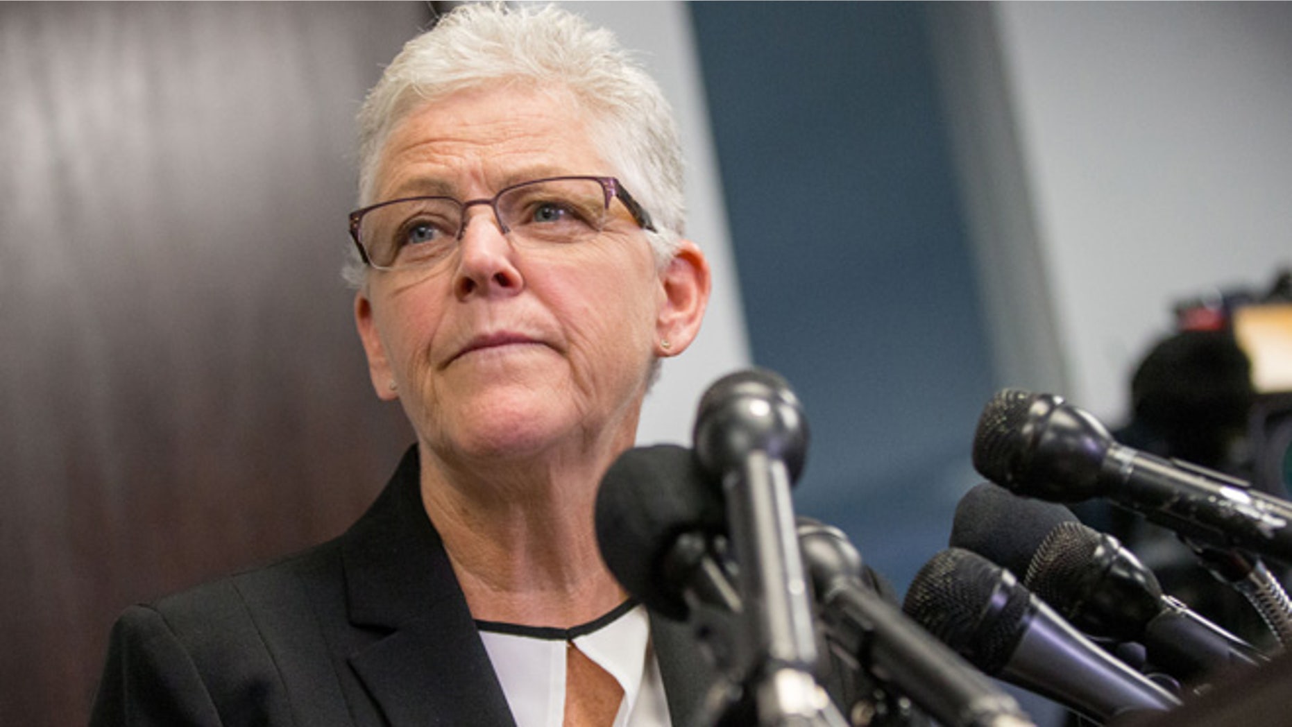 Aug. 11, 2015: Environmental Protection Agency (EPA) Administrator Gina McCarthy speaks in Washington. (AP)