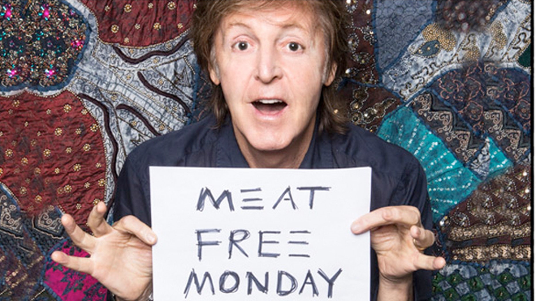 Sir Paul McCartney wants people to avoid eating meat.