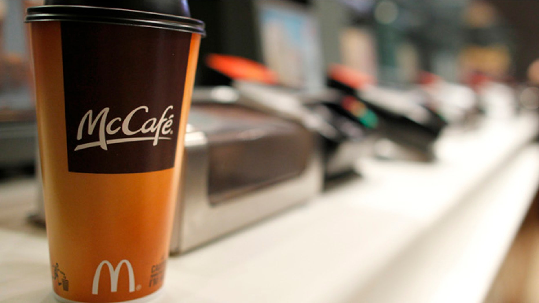 FILE 2011: A cup of coffee is seen on a counter at a McDonald's restaurant in New York
