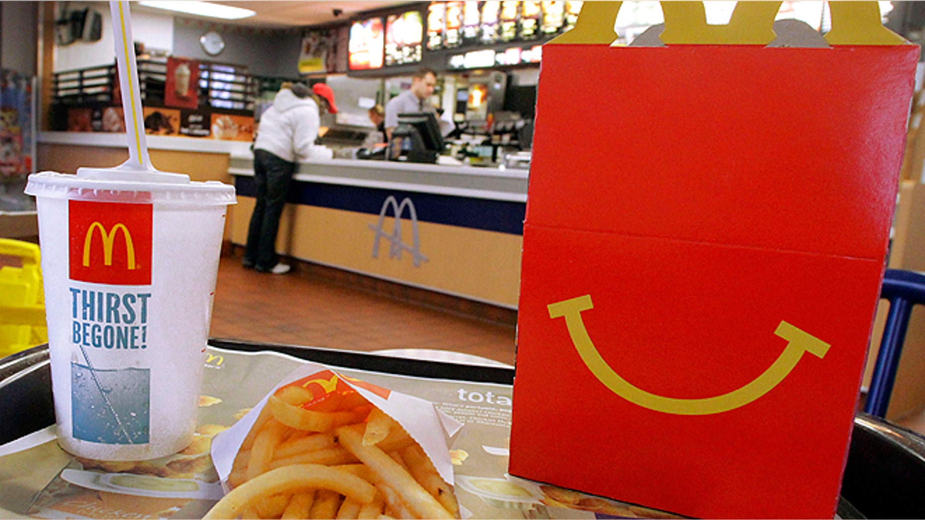 Employees at fast-food restaurants like McDonald's, Burger King, Wendy's and KFC in seven cities nationwide are staging one-day strikes on Monday, calling for higher wages. (AP/Seth Perlman)