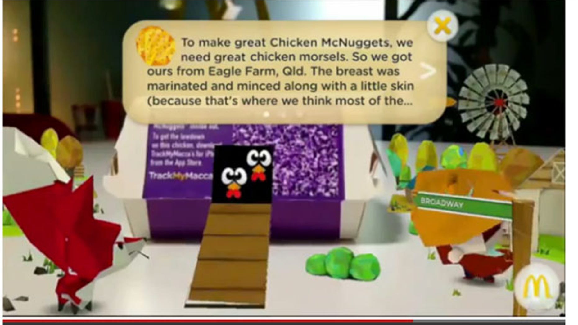 McDonald's has launched an app that allows customers to track exactly where their food has come from.