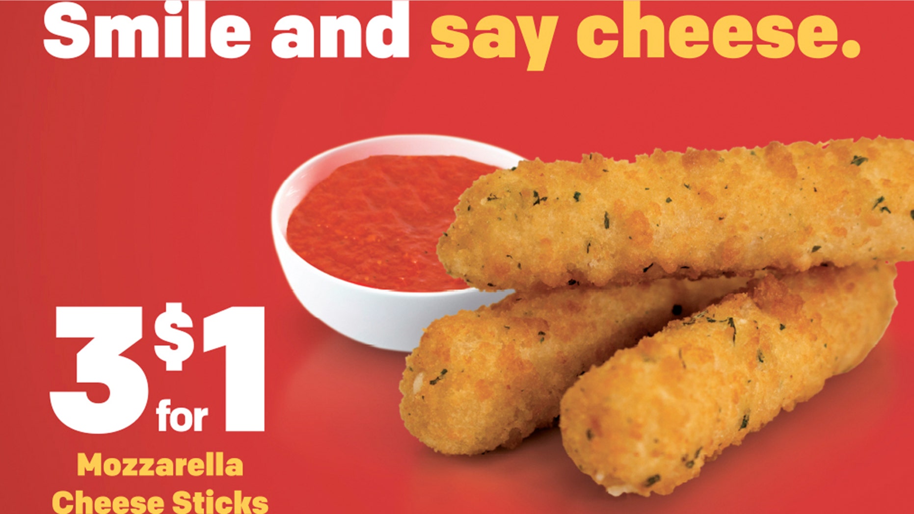 McDonald's launched mozzarella sticks nationwide this month as part of a new "McPick 2" promotion and sells them separately for 3 for $1.