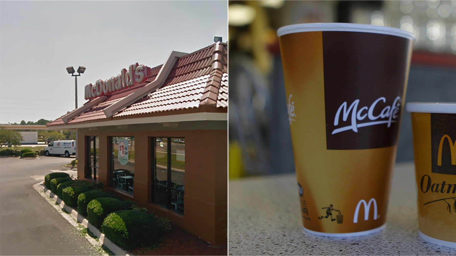 A witness at the Jacksonville McDonald's backs up the manager's claim that a customer threw coffee at her.