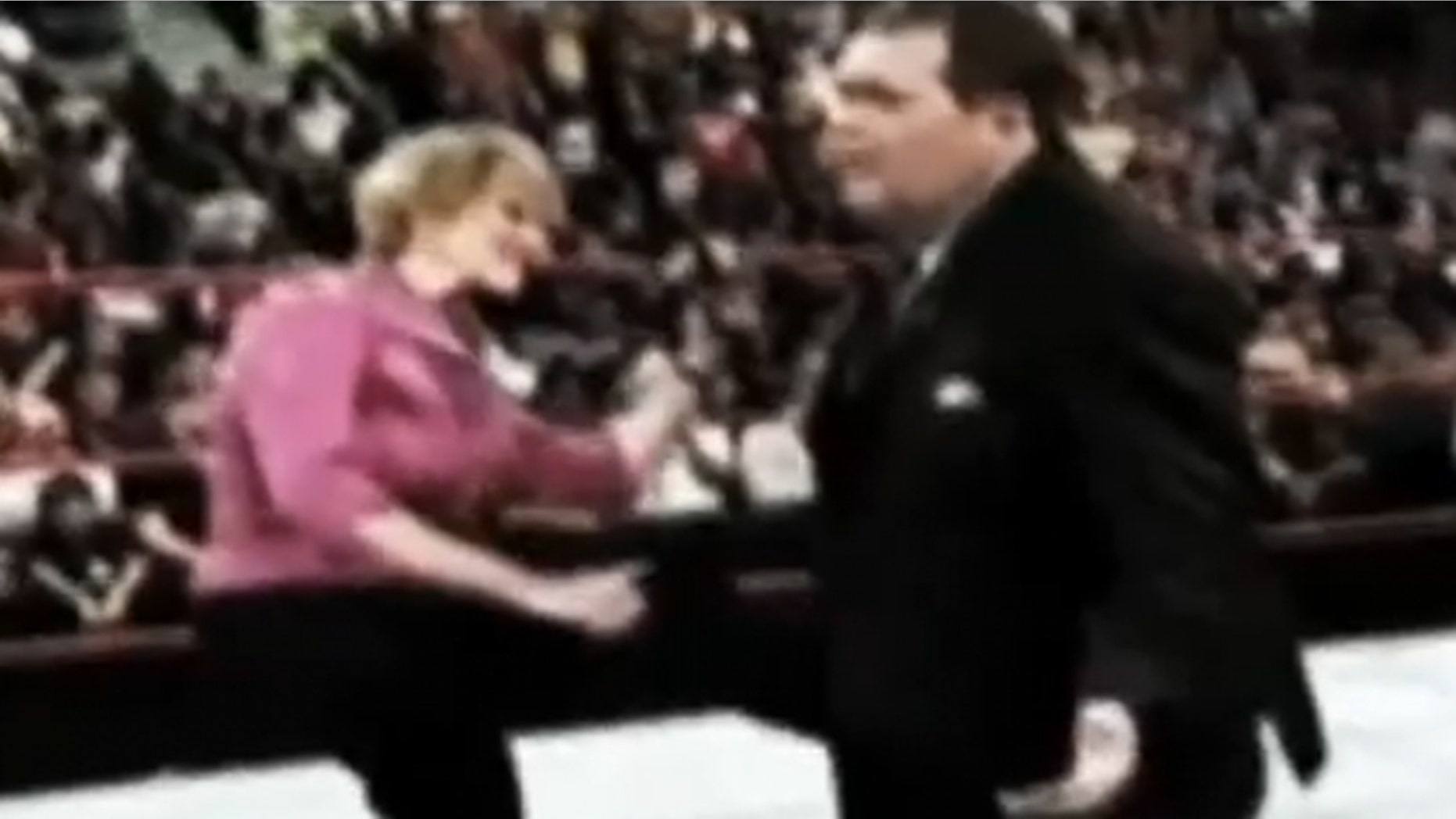 Shown here is a clip of Connecticut Senate candidate Linda McMahon in a new ad from opponent Peter Schiff. (Peter Schiff for Senate)