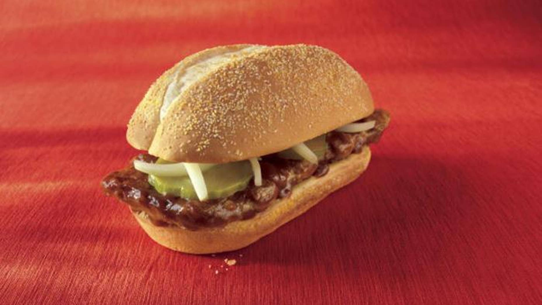 the mcdonald s mcrib