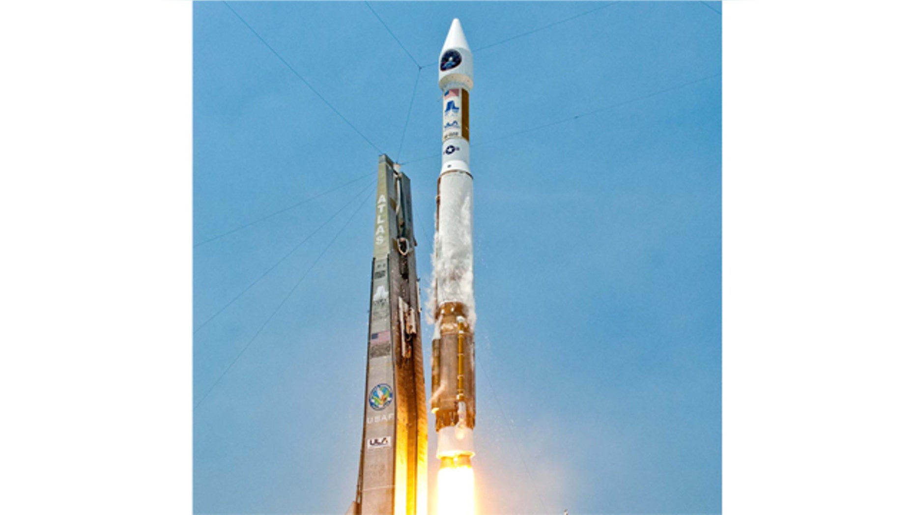 A United Launch Alliance Atlas 5 rocket blasts off from Space Launch Complex-41 at the Cape Canaveral Air Force Station in Florida with the Air Force's Space Based Infrared Systems (SBIRS) GEO-1 satellite on May 7, 2011. Liftoff occurred at 2:10 p.m. EDT.
