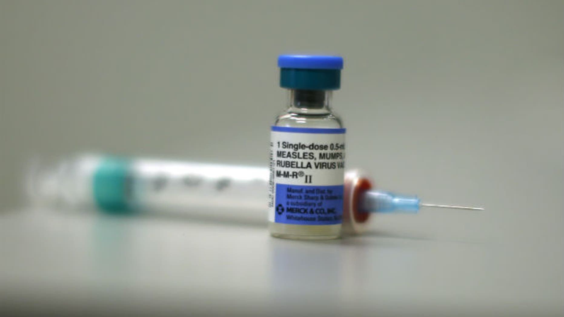 A measles vaccine is seen at Venice Family Clinic in Los Angeles, California February 5, 2015. (REUTERS/LUCY NICHOLSON)