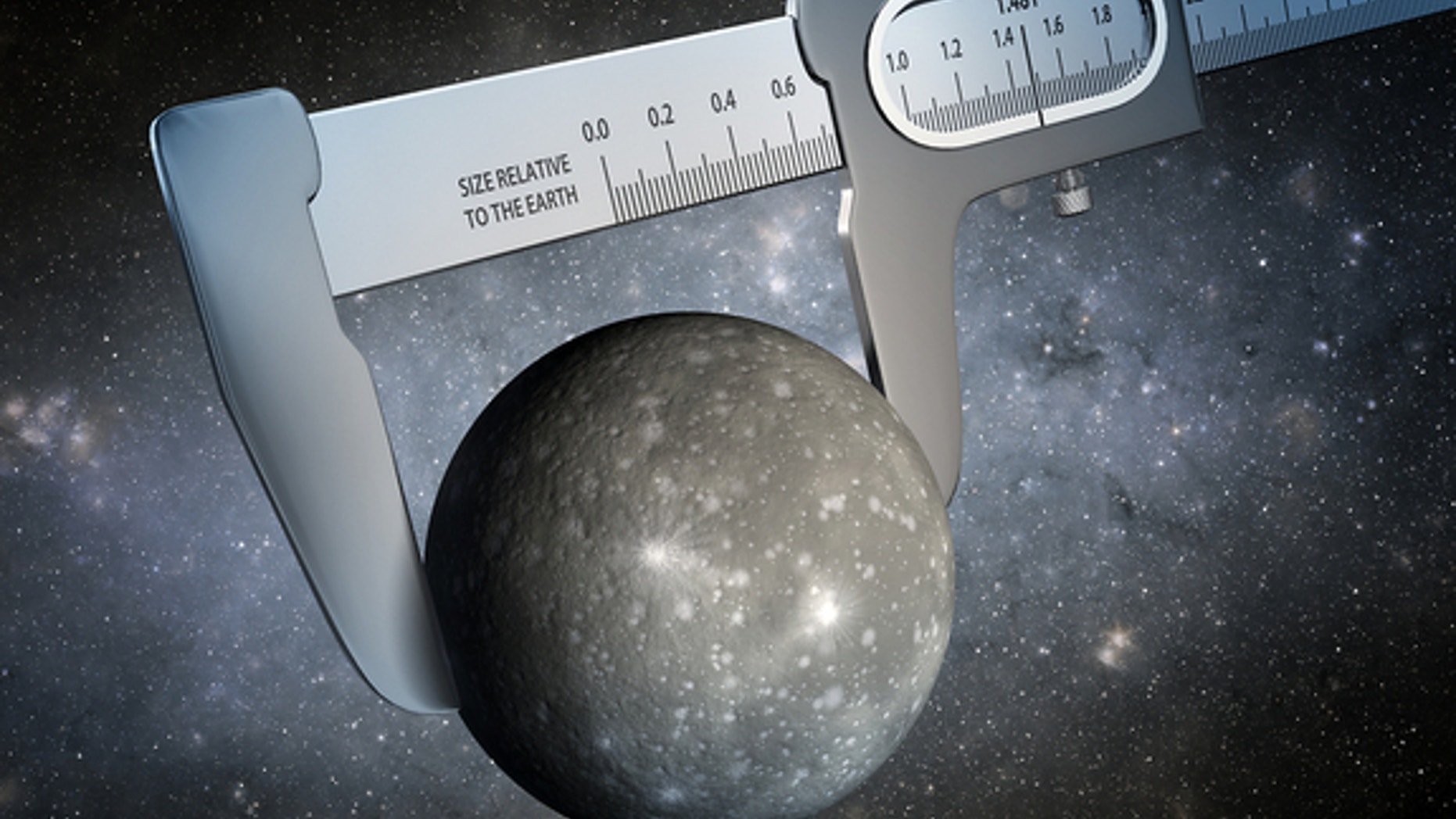 An illustration displays takes artistic licences in depicting how scientists have made the most precise measurement of the size of an exoplanet. Image released July 23, 2014.