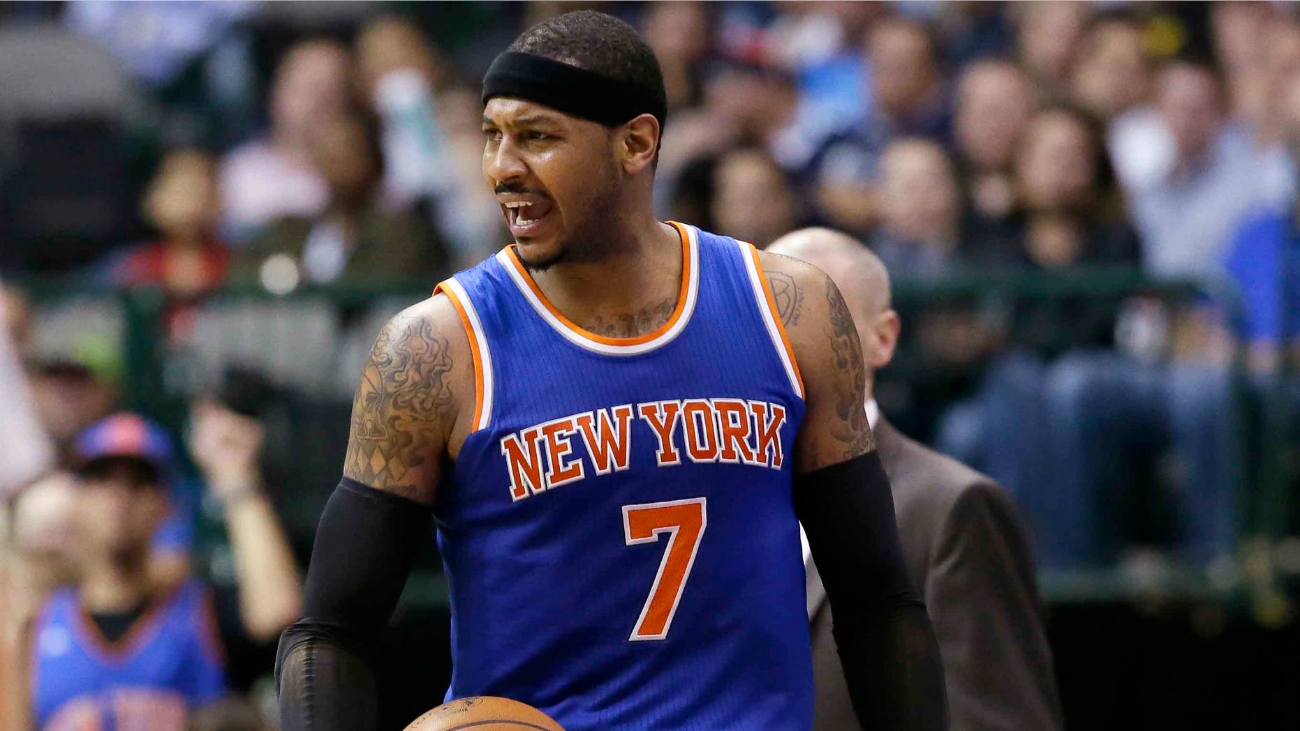 New York Knicks forward Carmelo Anthony.