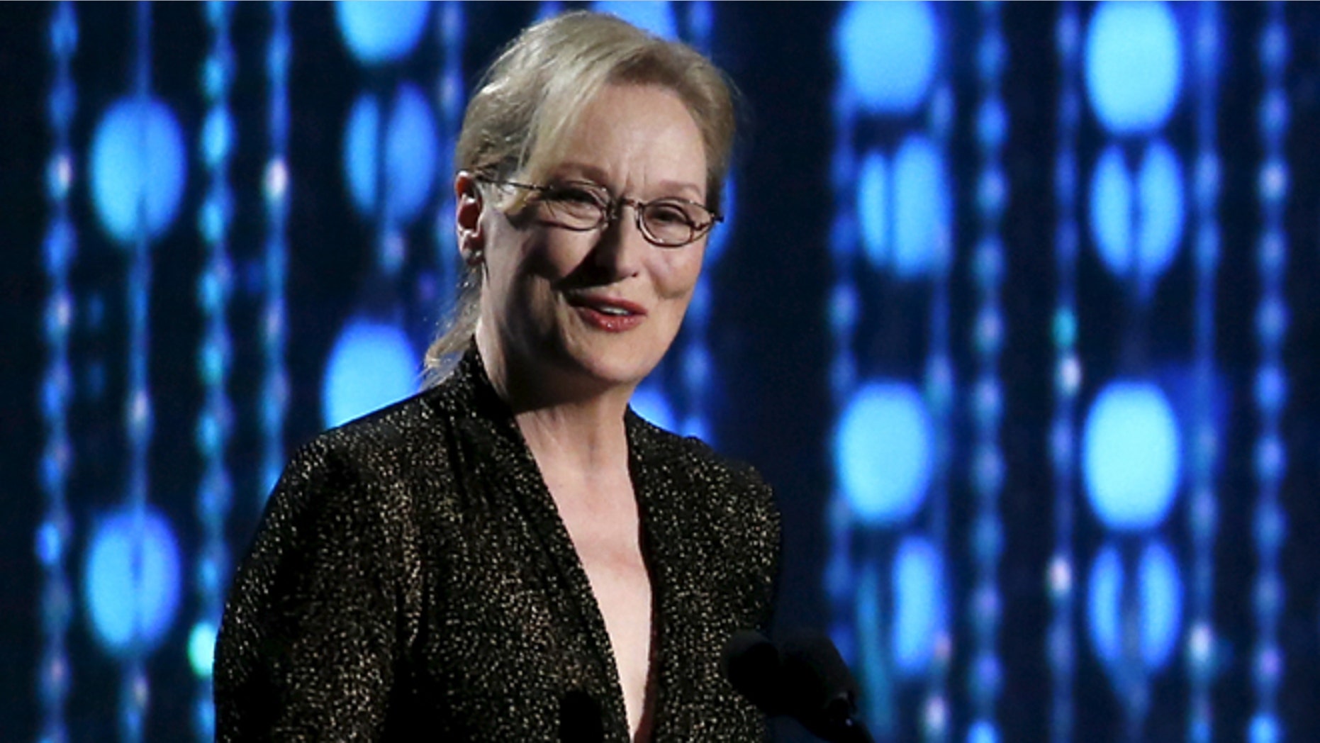 November 14, 2015. Actress Meryl Streep speaks at the 7th Annual Academy of Motion Picture Arts and Sciences Governors Awards at The Ray Dolby Ballroom in Hollywood, California.