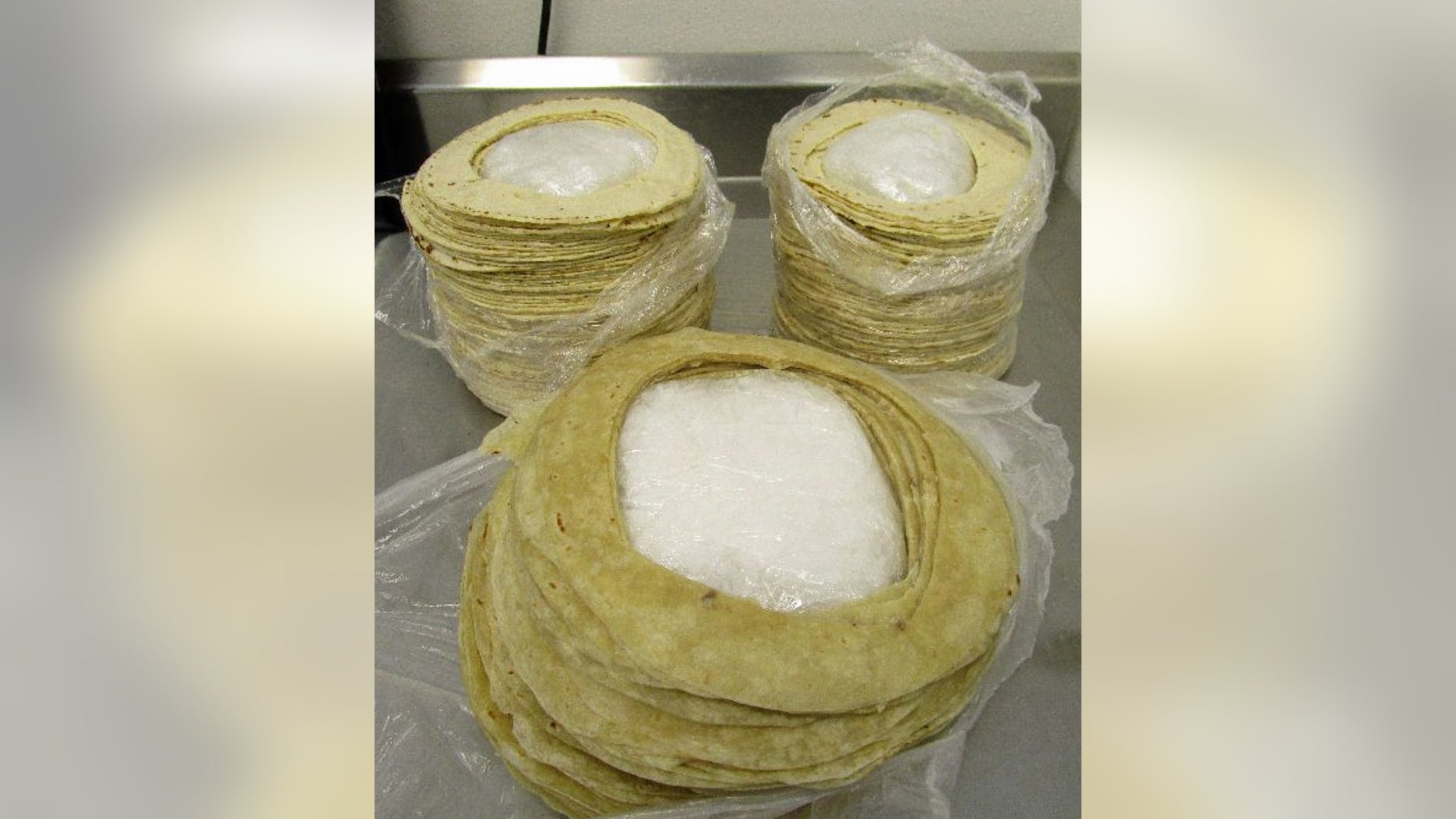 Meth hidden in tortilla packages