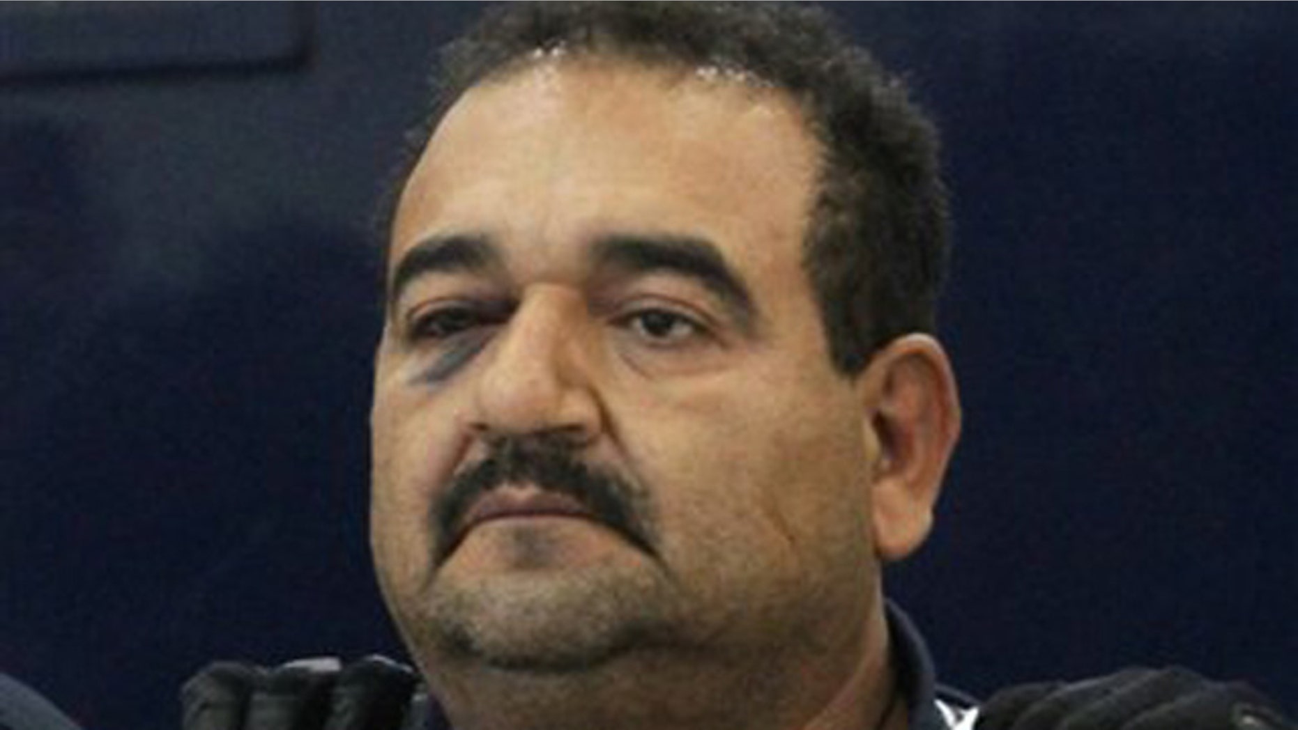 Martin Rosales Magana, alias "El Terry," is presented to the press by federal police in Mexico City, Wednesday Oct. 5, 2011.