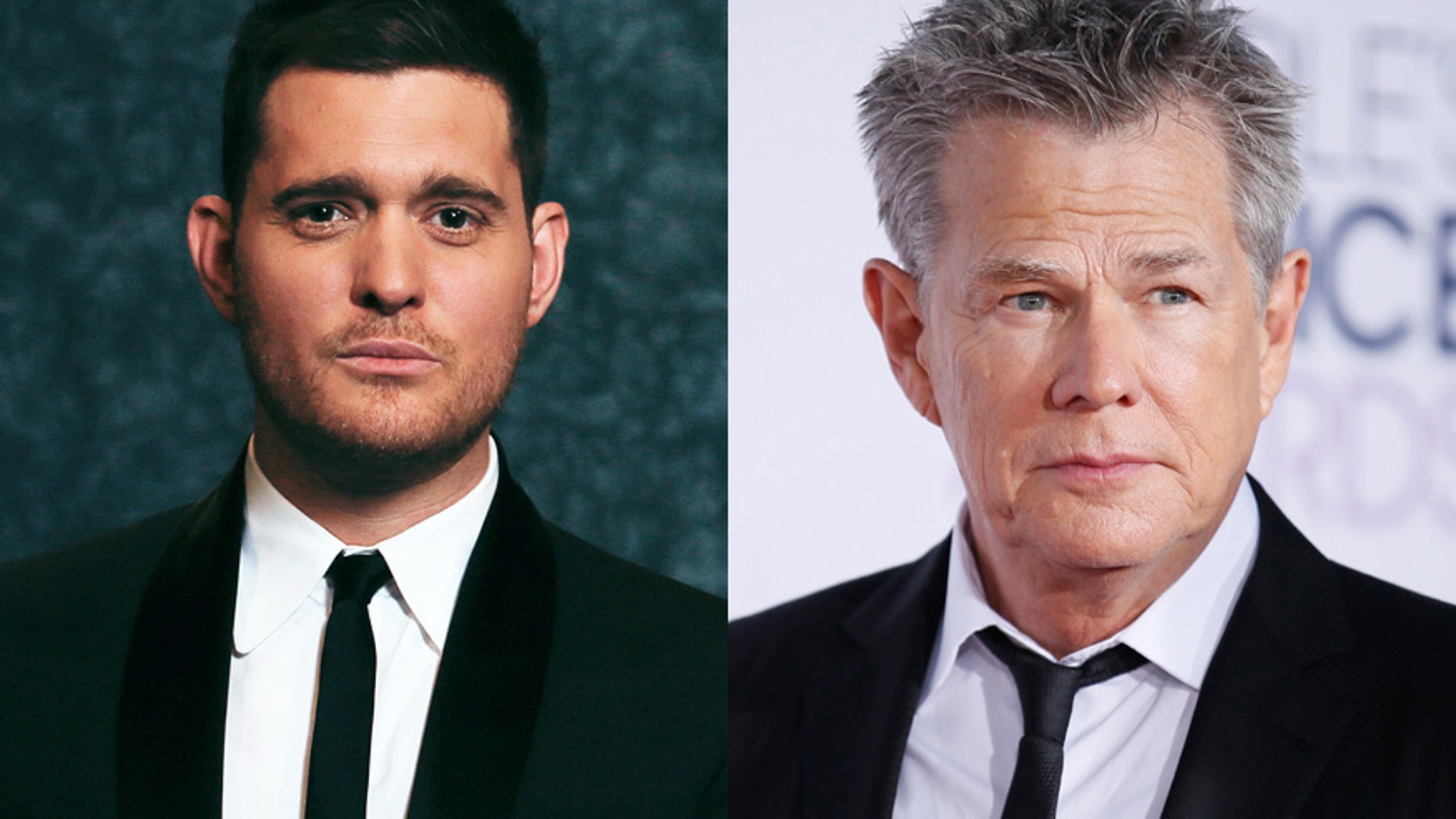 Michael Buble (left) and David Foster.