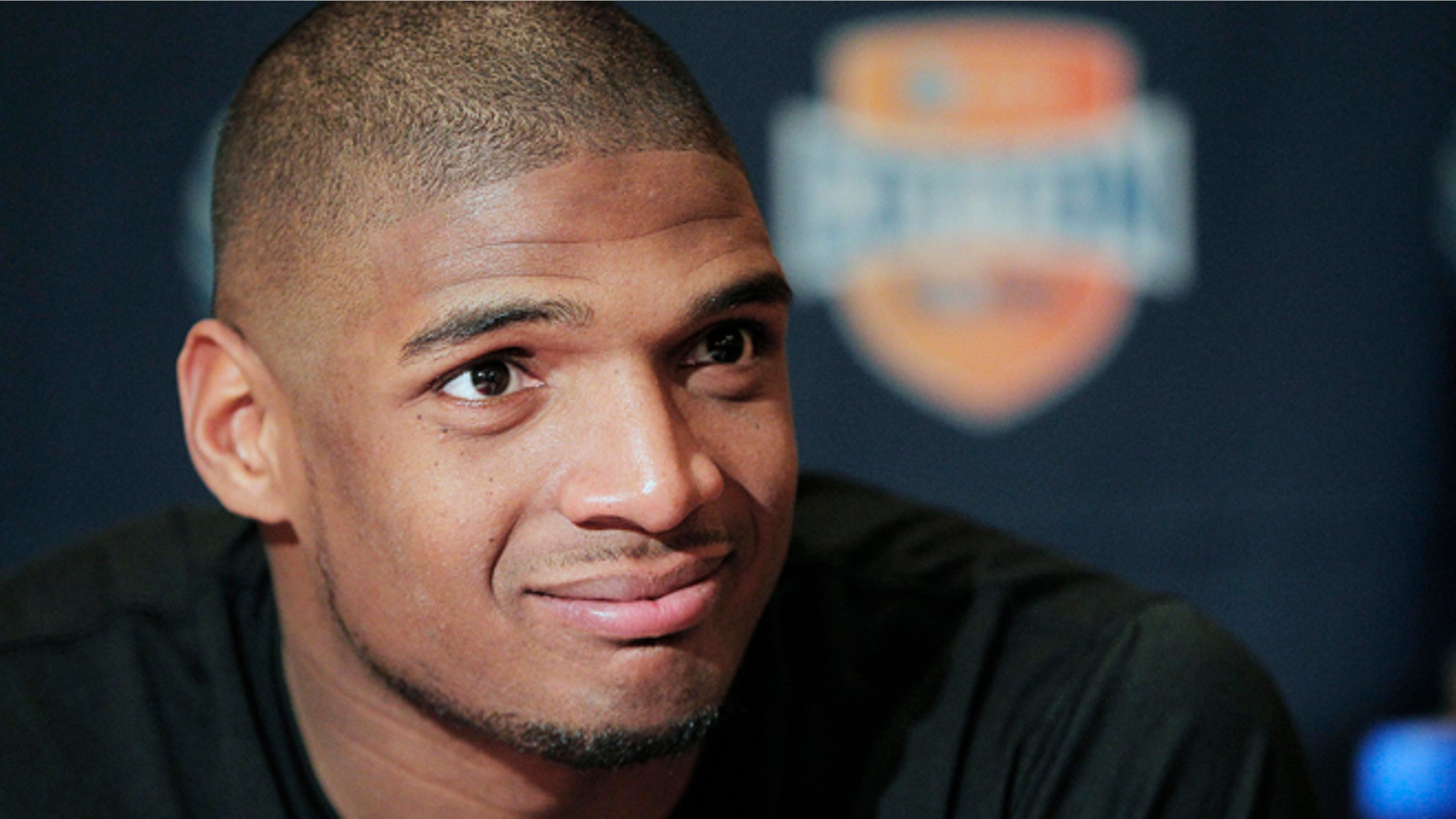 Jan. 1, 2014: Missouri senior defensive lineman Michael Sam speaks to the media during an NCAA college football news conference in Irving, Texas. Sam says he is gay, and he could become the first openly homosexual player in the NFL.