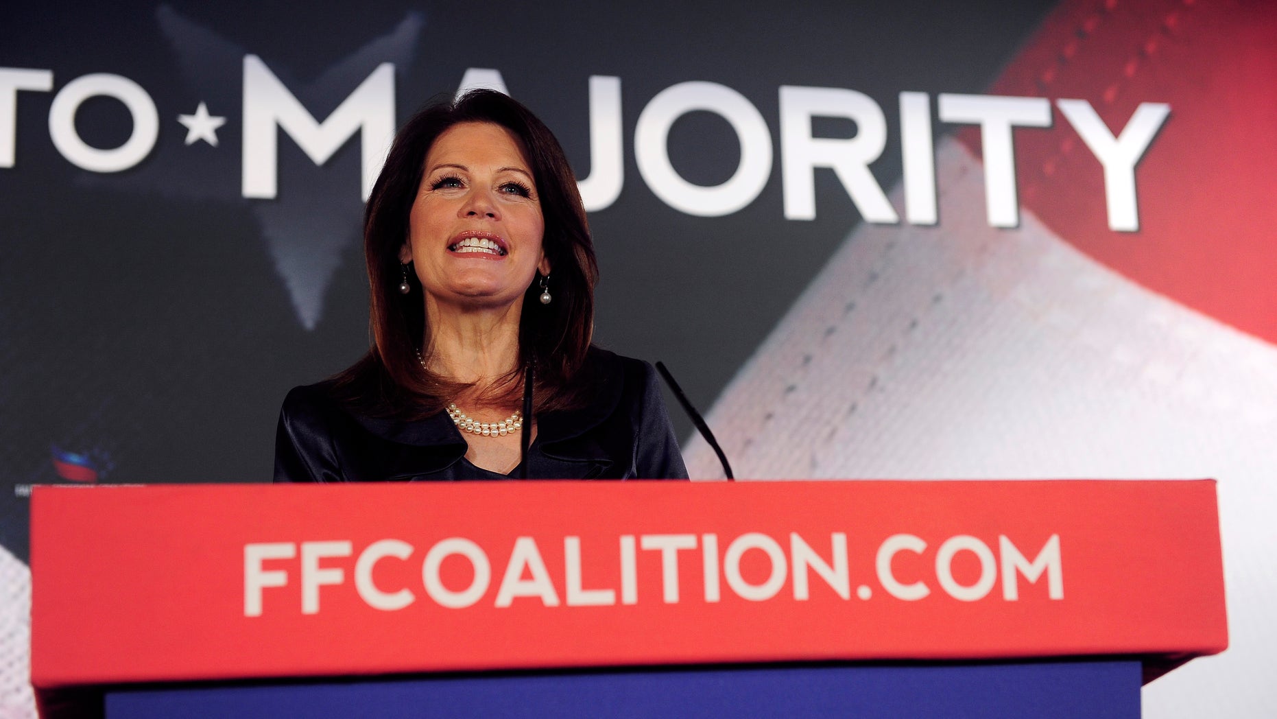 FILE -- Republican Minnesota Rep. Michele Bachmann attends the Faith and Freedom Coalition Road to Majority Conference at the J.W. Marriott Hotel in Washington, June 14, 2013. (REUTERS/Mary F. Calvert)