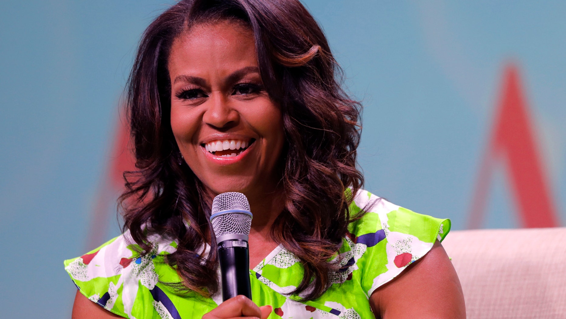 Former first lady Michelle appeared on "Good Morning America" Tuesday morning. (AP Photo/Gerald Herbert)