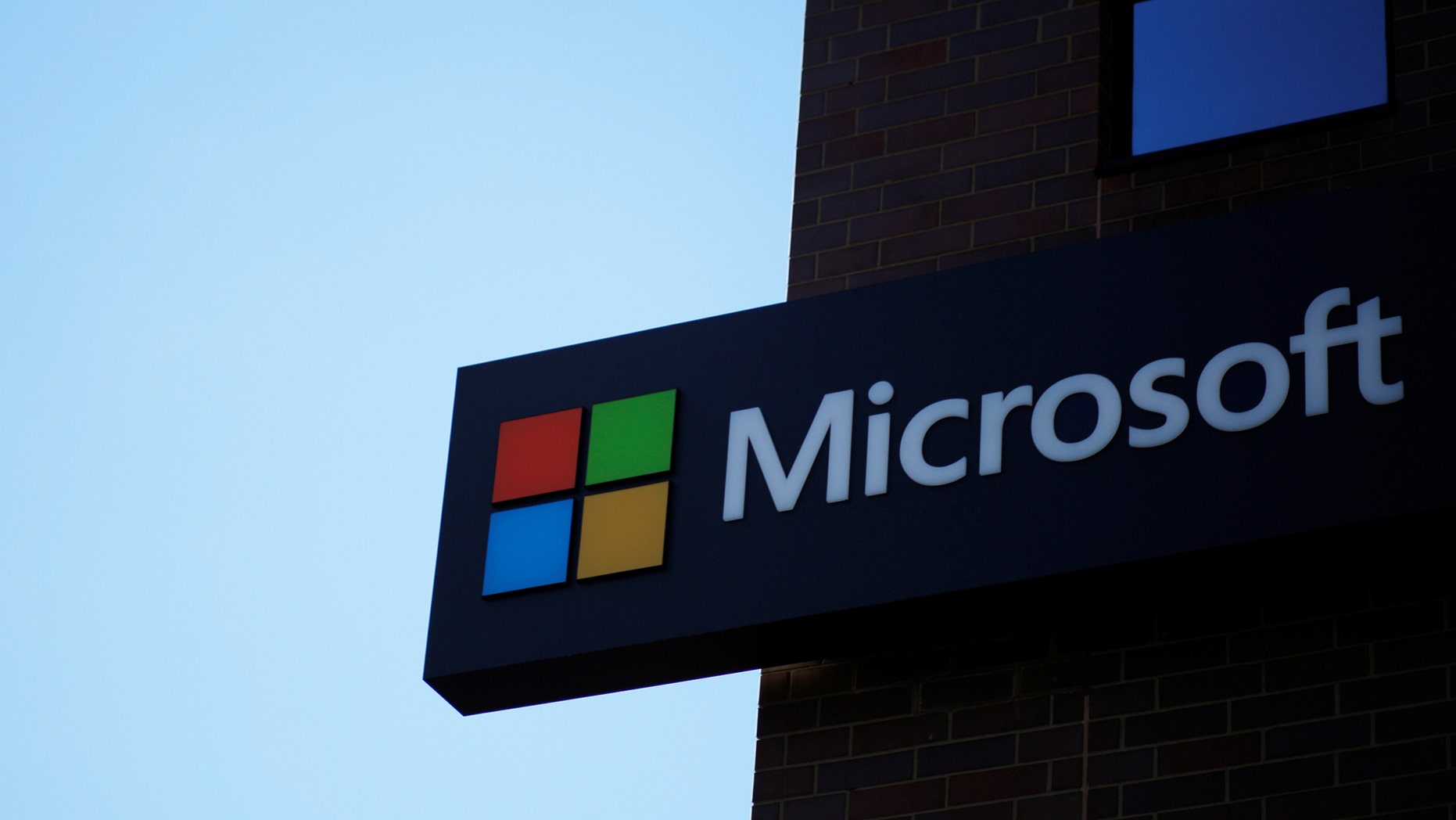 File photo: A sign marks the Microsoft office in Cambridge, Massachusetts, U.S. January 25, 2017. (REUTERS/Brian Snyder)
